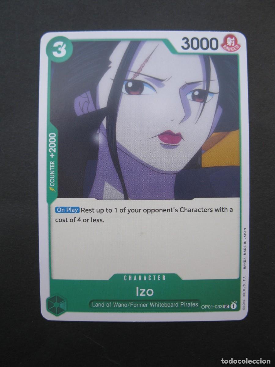 Trading cards: CARTA - ONE PIECE - TRADING CARD - IZO - EN INGL&Eacute;S - BANDAI.