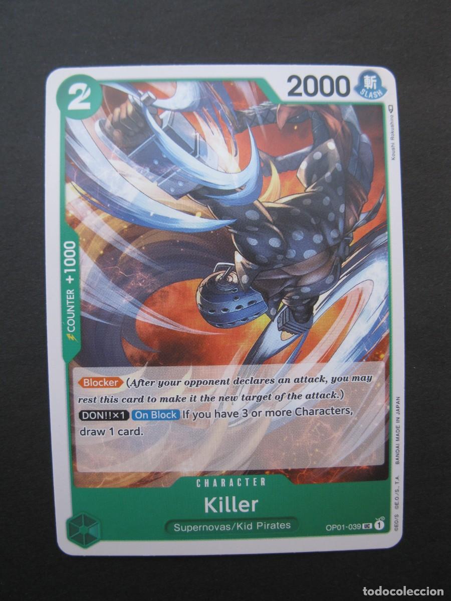Trading Cards: CARTA - ONE PIECE - TRADING CARD - KILLER - EN INGL&Eacute;S - BANDAI.