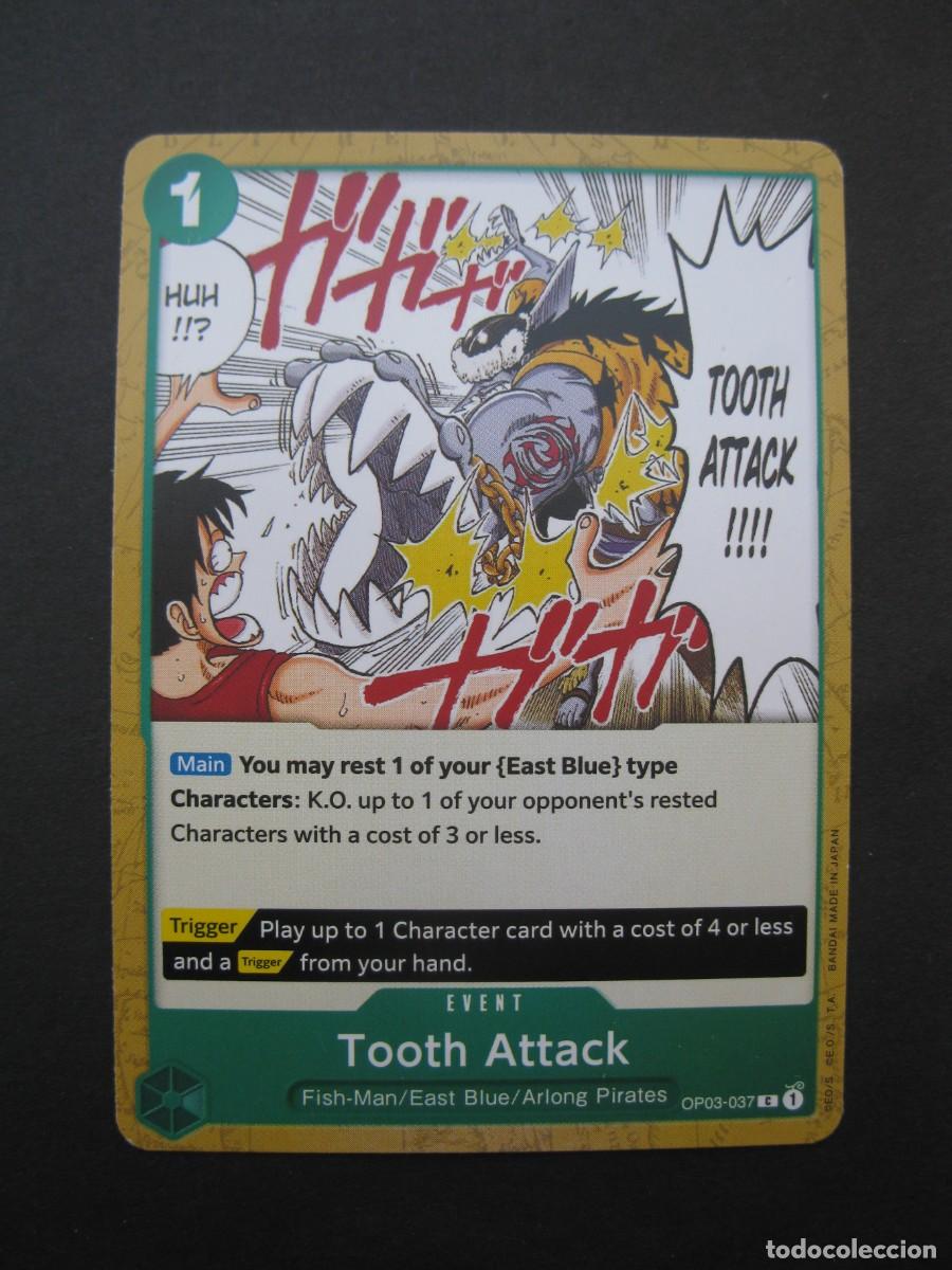 Trading Cards: CARTA - ONE PIECE - TRADING CARD - TOOTH ATTACK - EN INGL&Eacute;S - BANDAI.