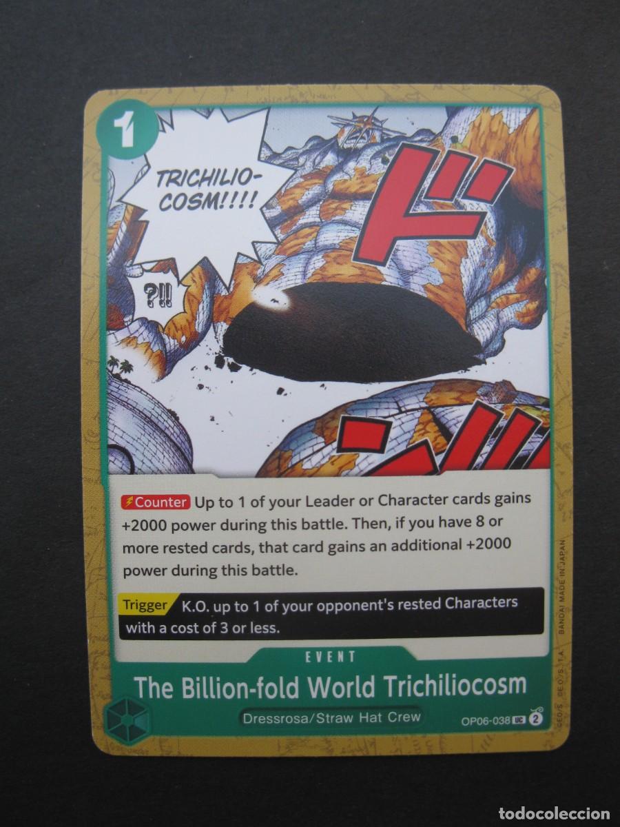 Trading Cards: CARTA - ONE PIECE - TRADING CARD - THE BILLION-FOLD WORLD TRICHILIOCOSM - EN INGL&Eacute;S - BANDAI.