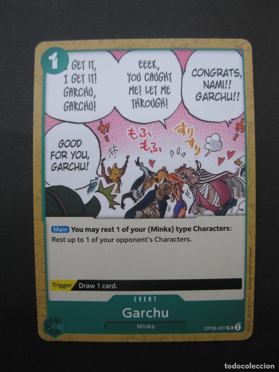 Trading Cards: CARTA - ONE PIECE - TRADING CARD - GARCHU - EN INGL&Eacute;S - BANDAI.