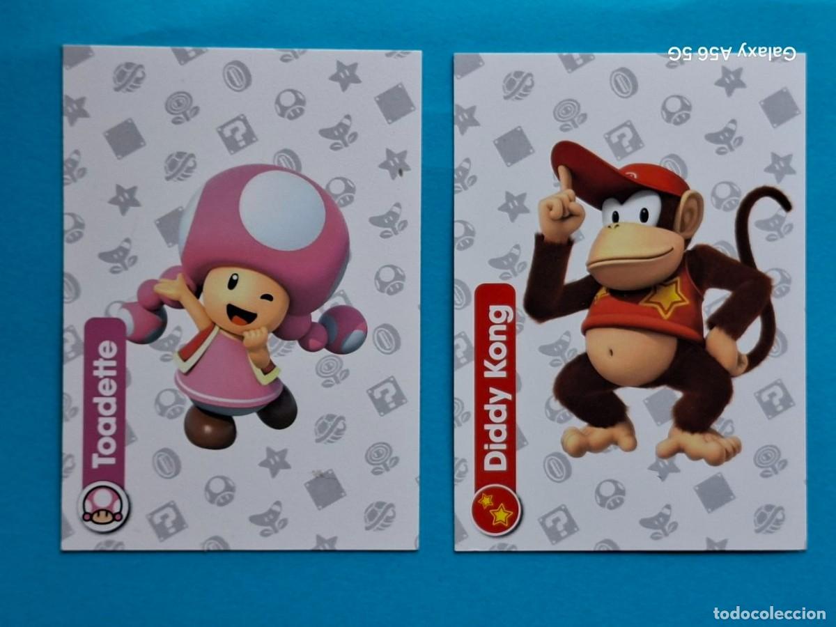Trading Cards: 2 Character Card #8 TOADETTE #14 DIDDY KONG - Panini SUPER MARIO Trading Cards