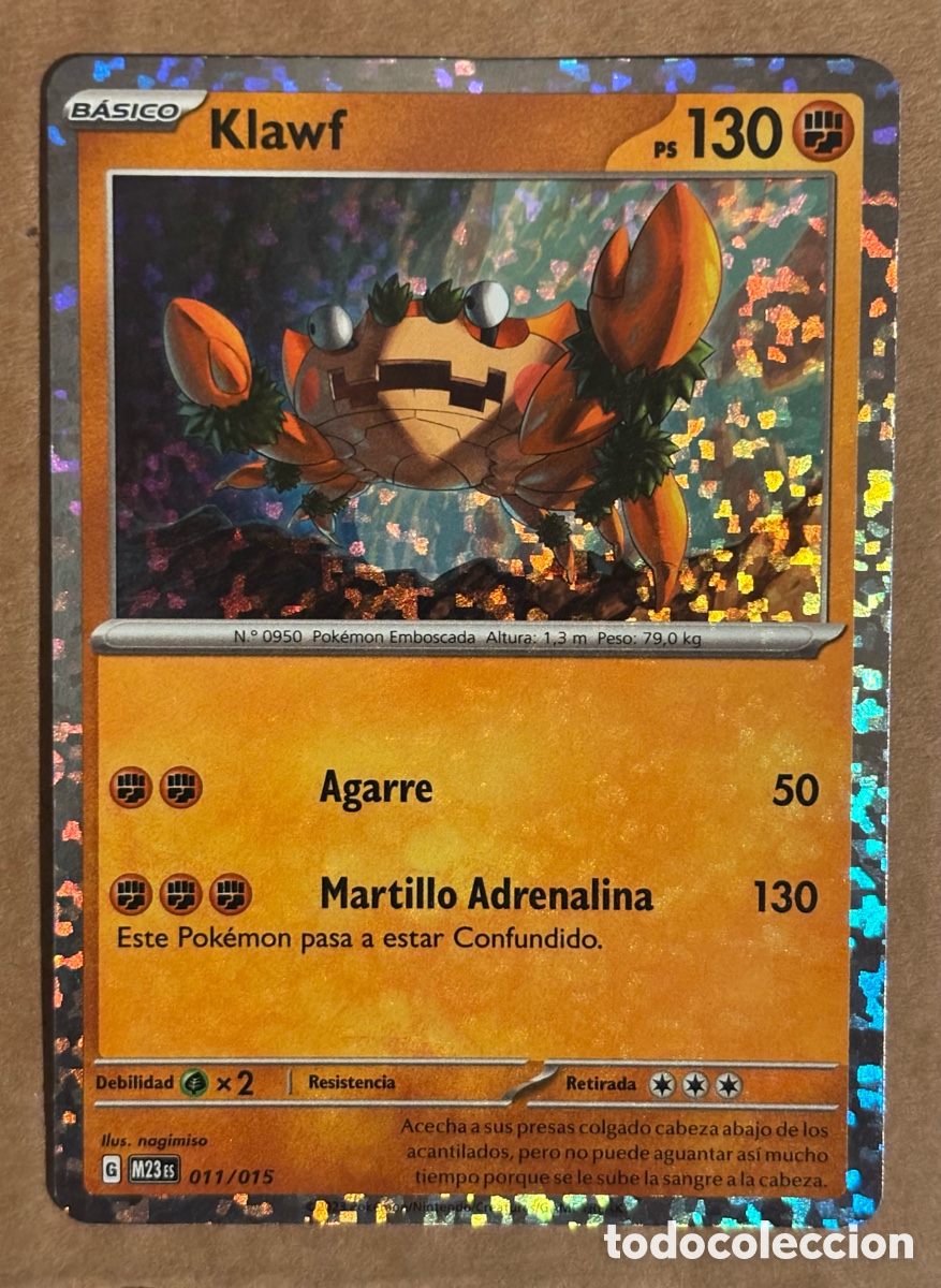Trading Cards: KLAWF. CARTA POK&Eacute;MON HOLO #011/015. McDONALDS MATCH BATTLE (M23ES).