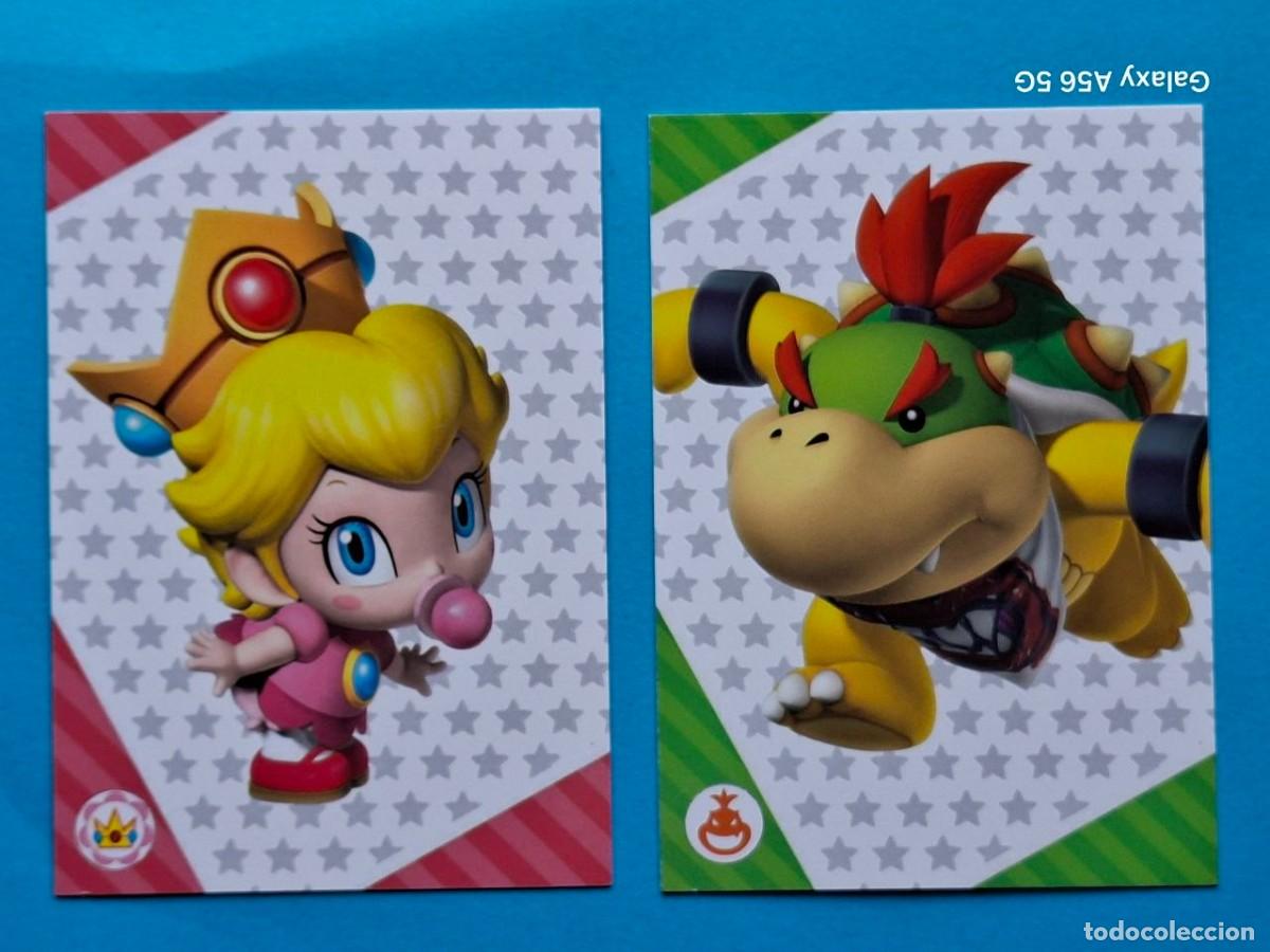 Trading Cards: 2 Close-Up Card #29 BABY PEACH #34 BOWSER JR. - Panini SUPER MARIO Trading Cards
