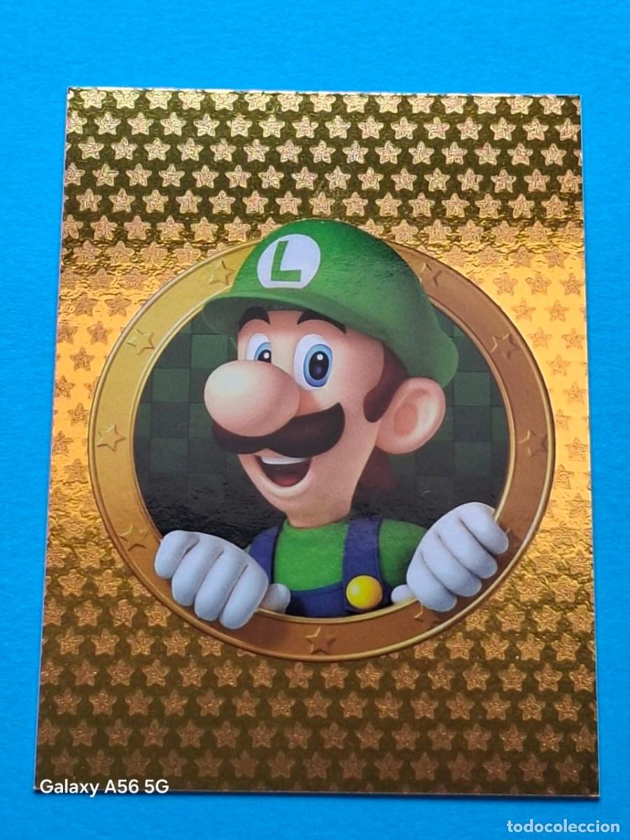 Trading Cards: Golden Card #146 LUIGI - Panini SUPER MARIO Trading Cards