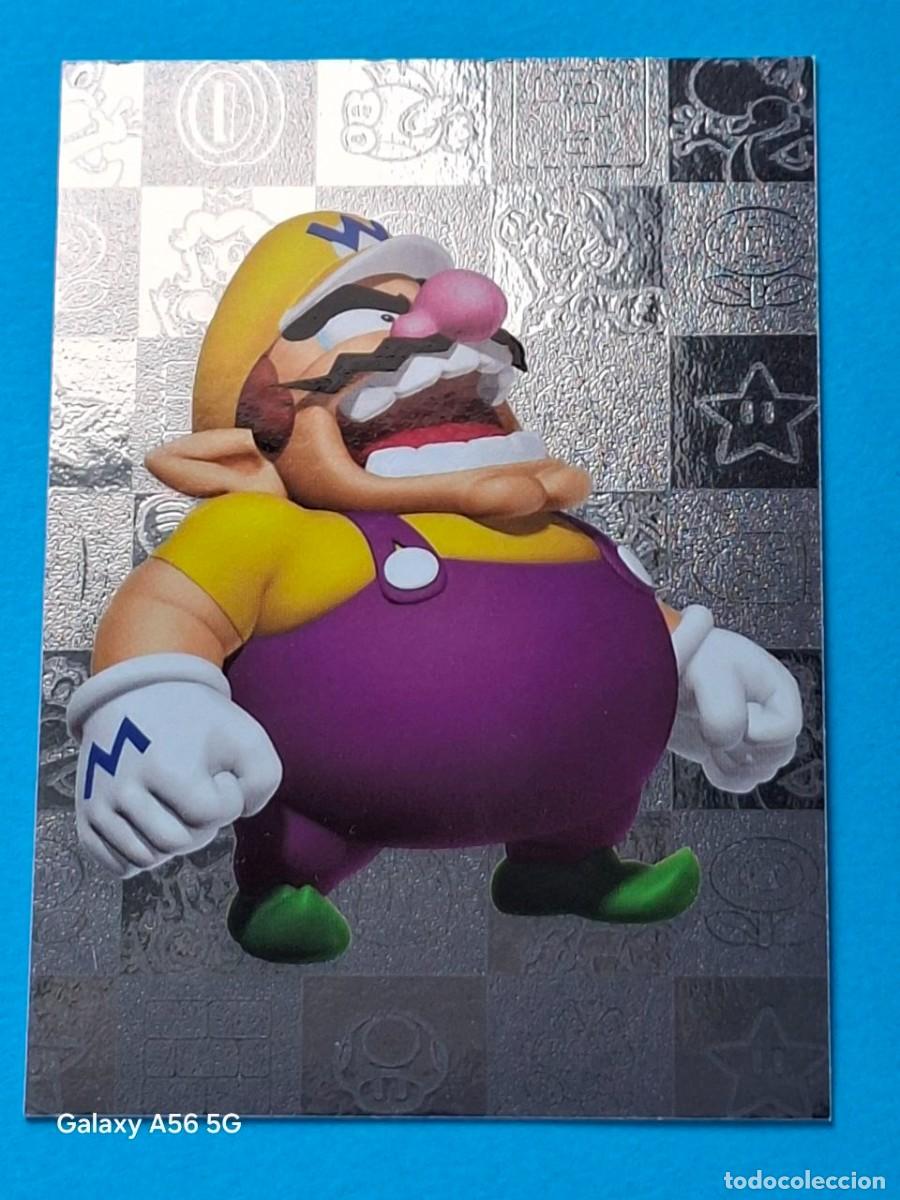 Trading Cards: Silver Card #175 WARIO - Panini SUPER MARIO Trading Cards