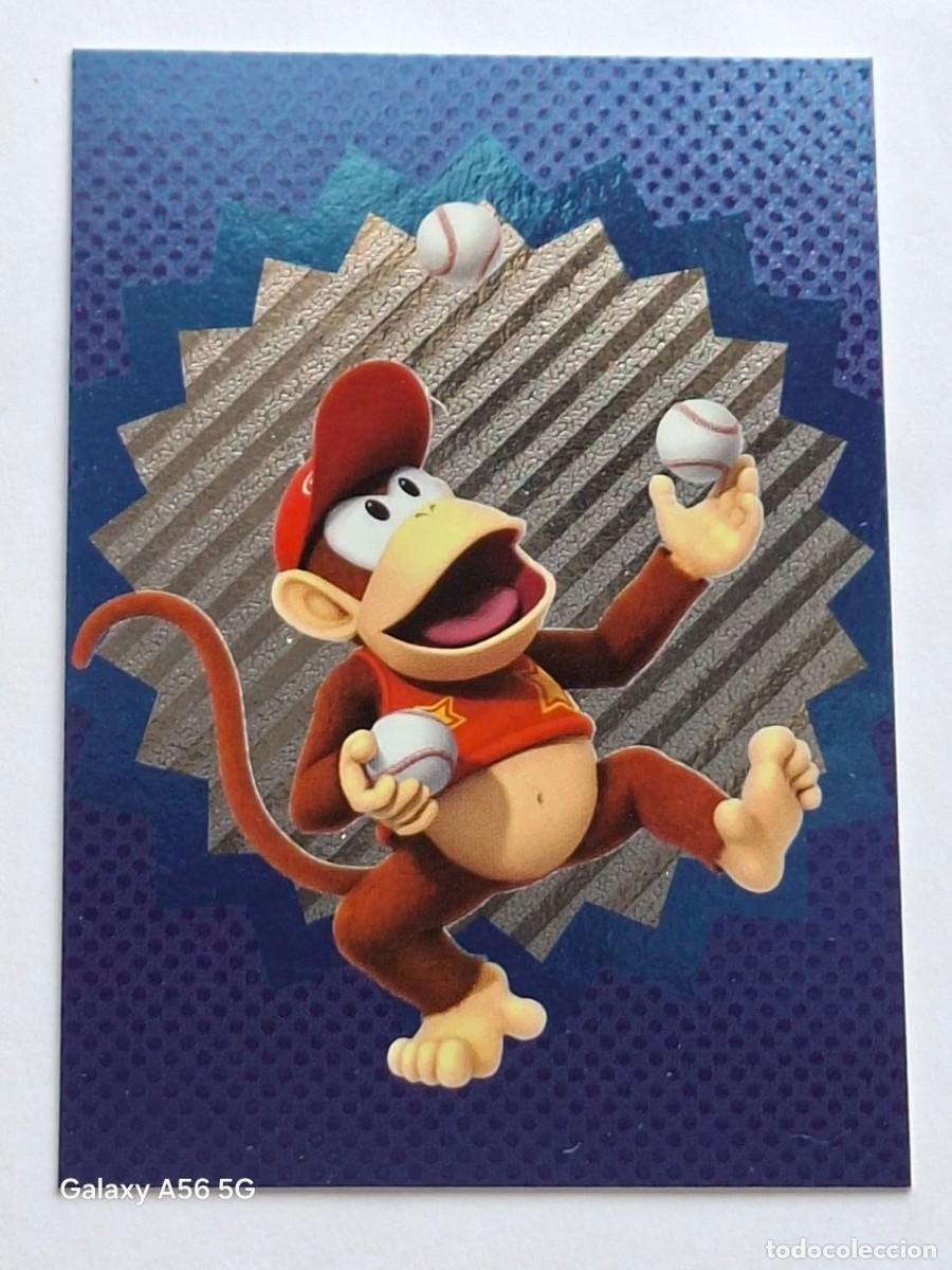 Trading Cards: Sport Card Blue Foil #208 DIDDY KONG TENIS - Panini SUPER MARIO Trading Cards