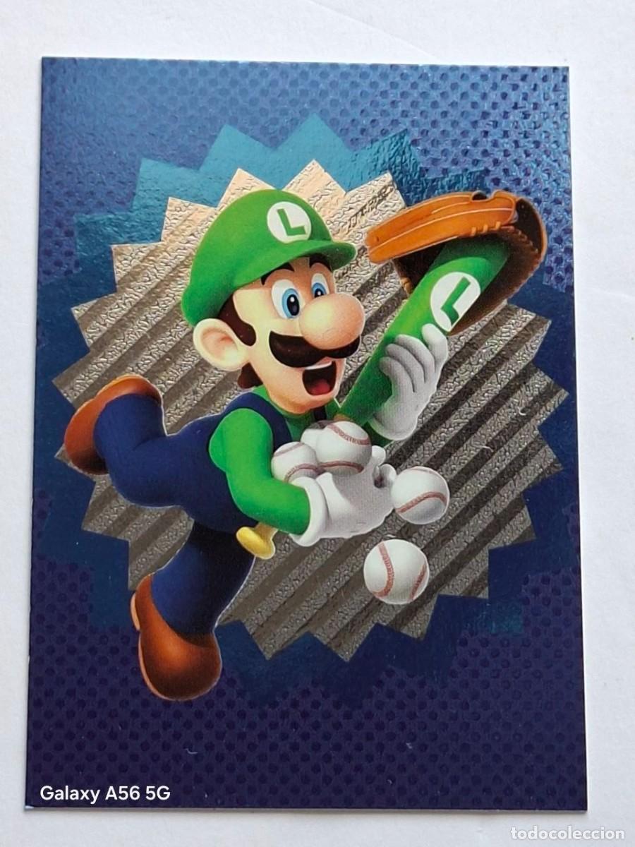 Trading Cards: Sport Card Blue Foil #191 LUIGI BASEBALL - Panini SUPER MARIO Trading Cards