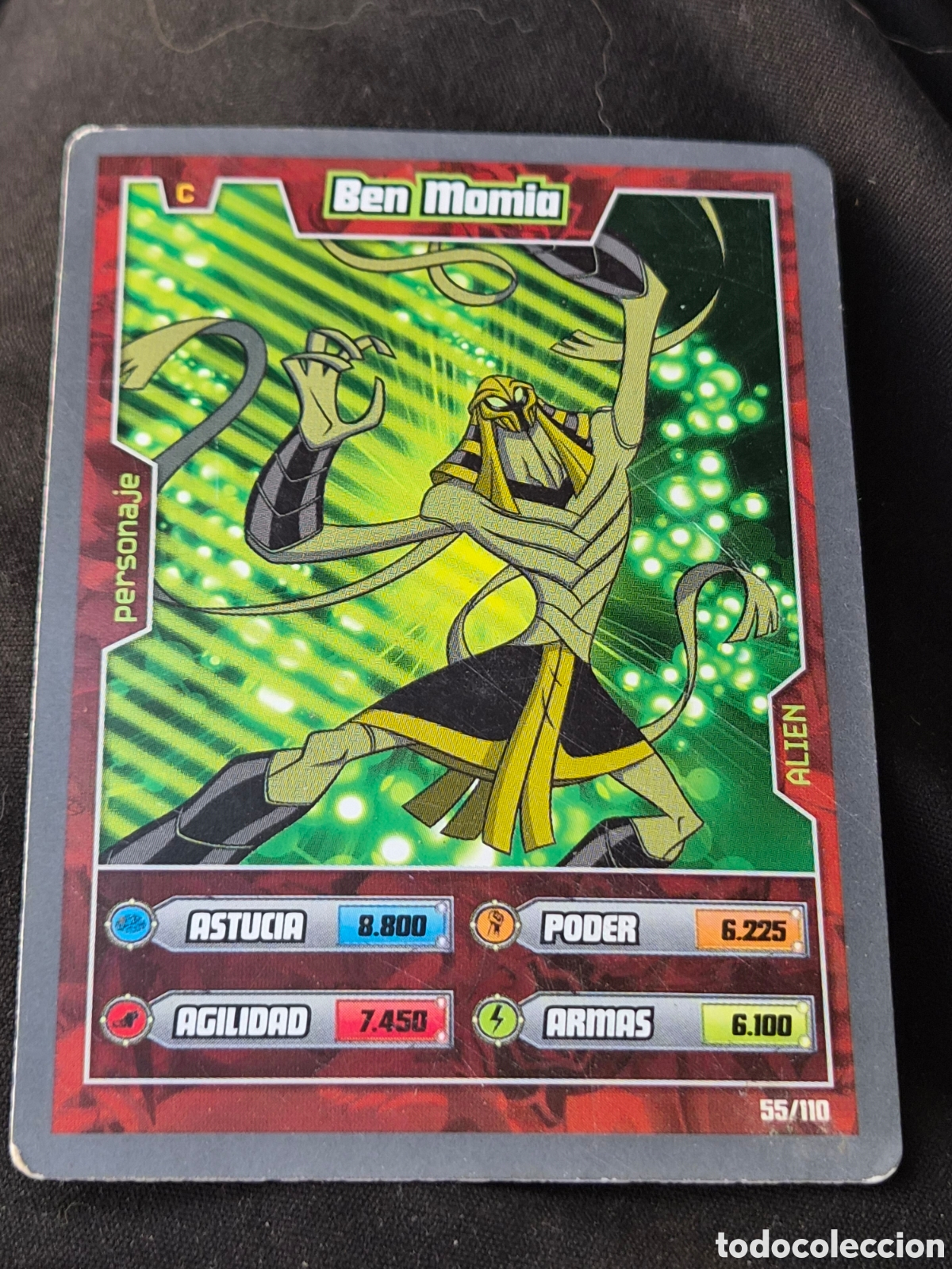 Trading Cards: 55 - BEN MOMIA, BEN 10 ALIEN ADVENTURES