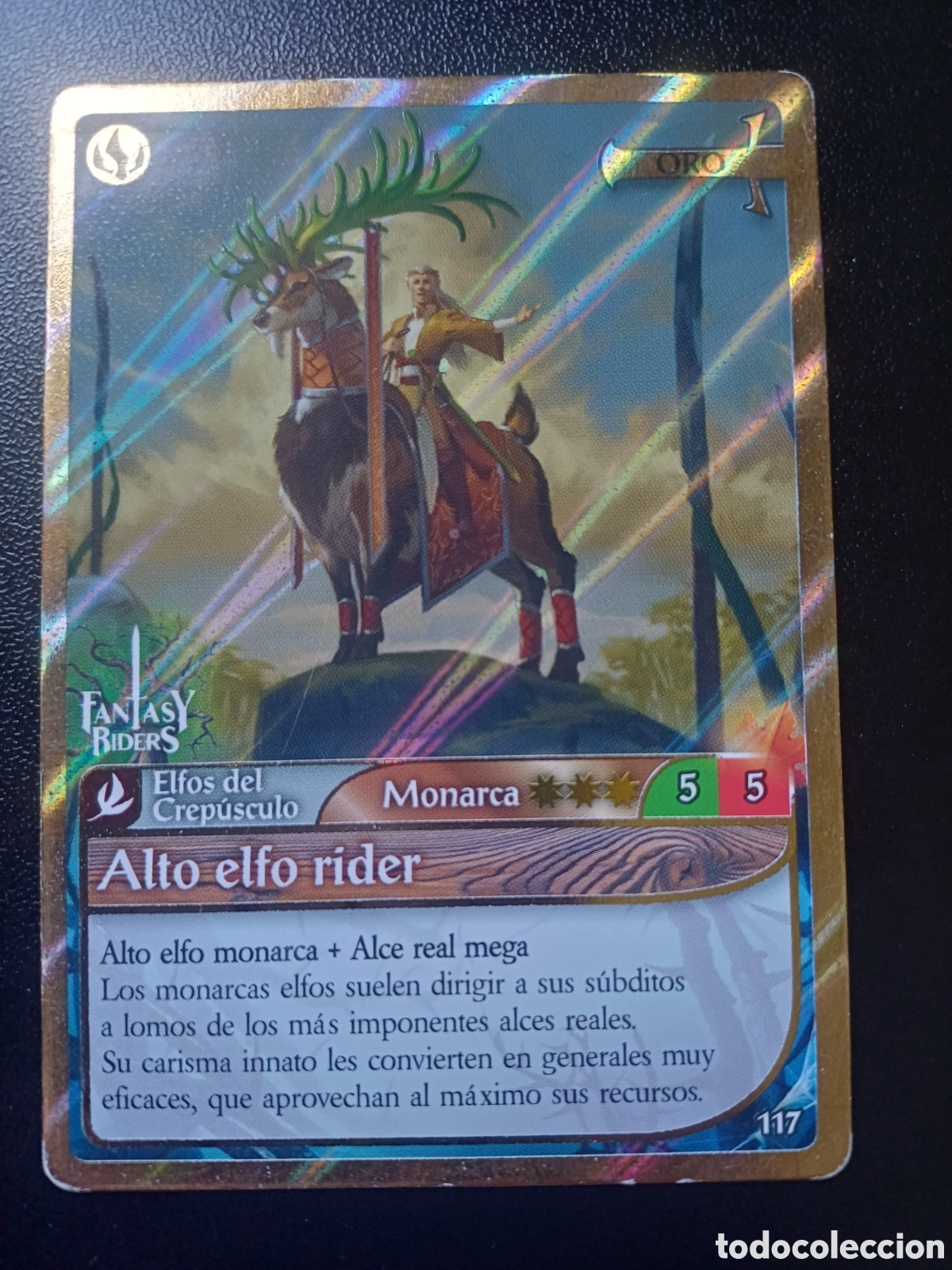 Trading Cards: #117 ALTO ELFO RIDER ORO PANINI FANTASY RIDER 2018