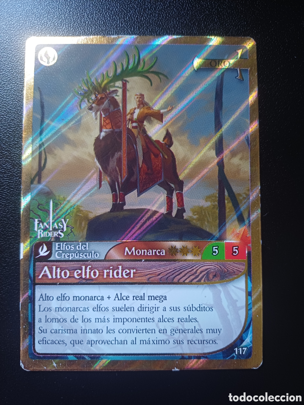 Cartes &agrave; &Eacute;changer: #117 ALTO ELFO RIDER ORO PANINI FANTASY RIDER 2018