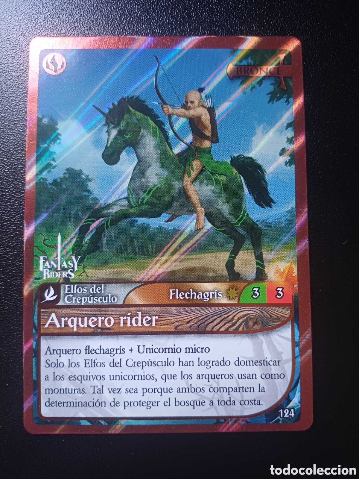 Cartas Colecion&aacute;veis: #124 ARQUERO RIDER BRONCE PANINI FANTASY RIDER 2018