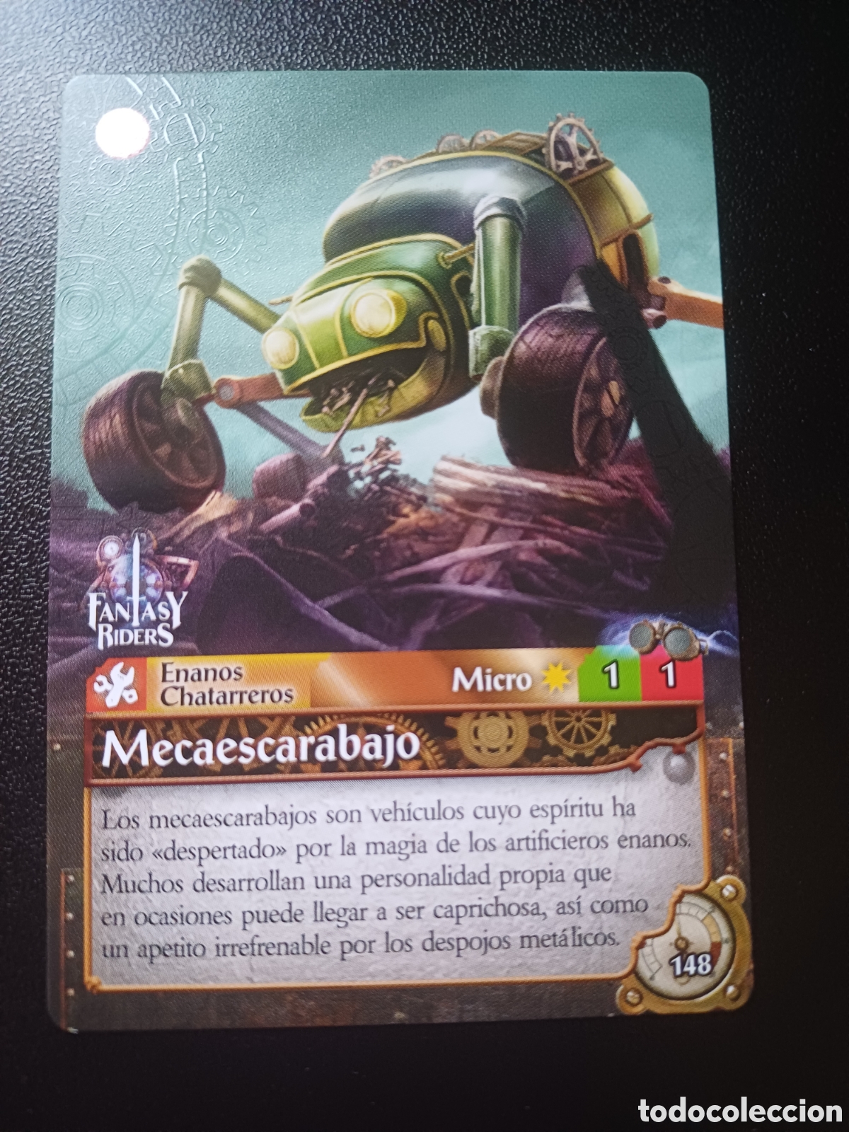 Cartes &agrave; &Eacute;changer: #148 MECAESCARABAJO MICRO PANINI FANTASY RIDER 2018