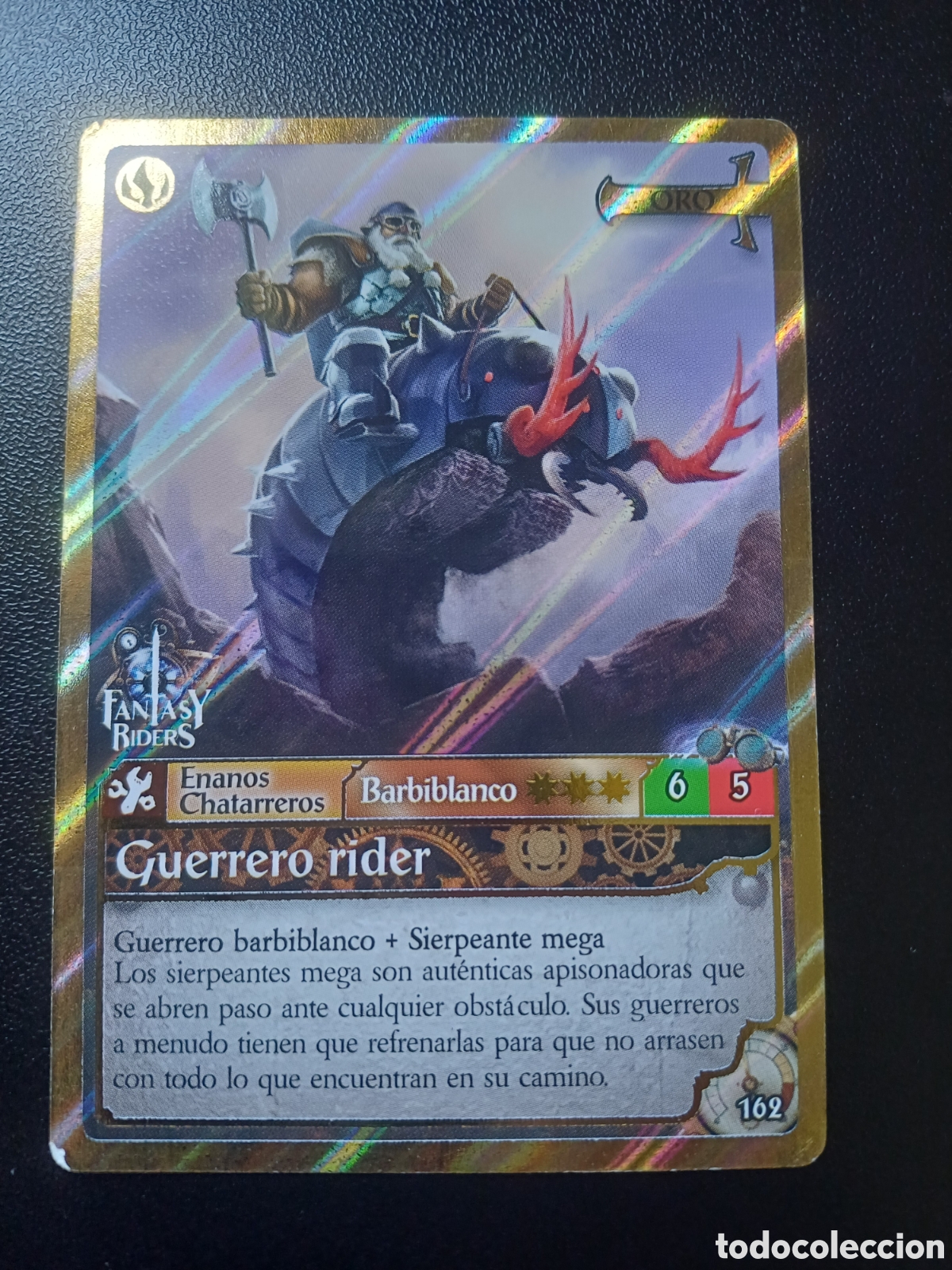 Sammelkarten: #162 GUERRERO RIDER ORO PANINI FANTASY RIDER 2018