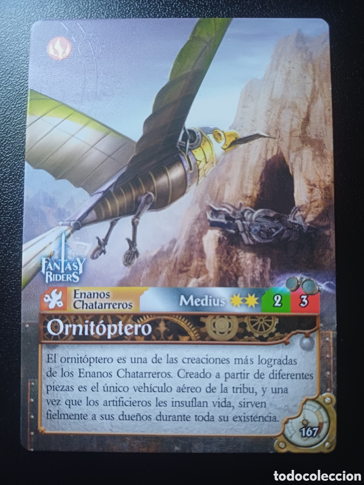 Trading Cards: #167 ORNITOPTERO MEDIUS PANINI FANTASY RIDER 2018