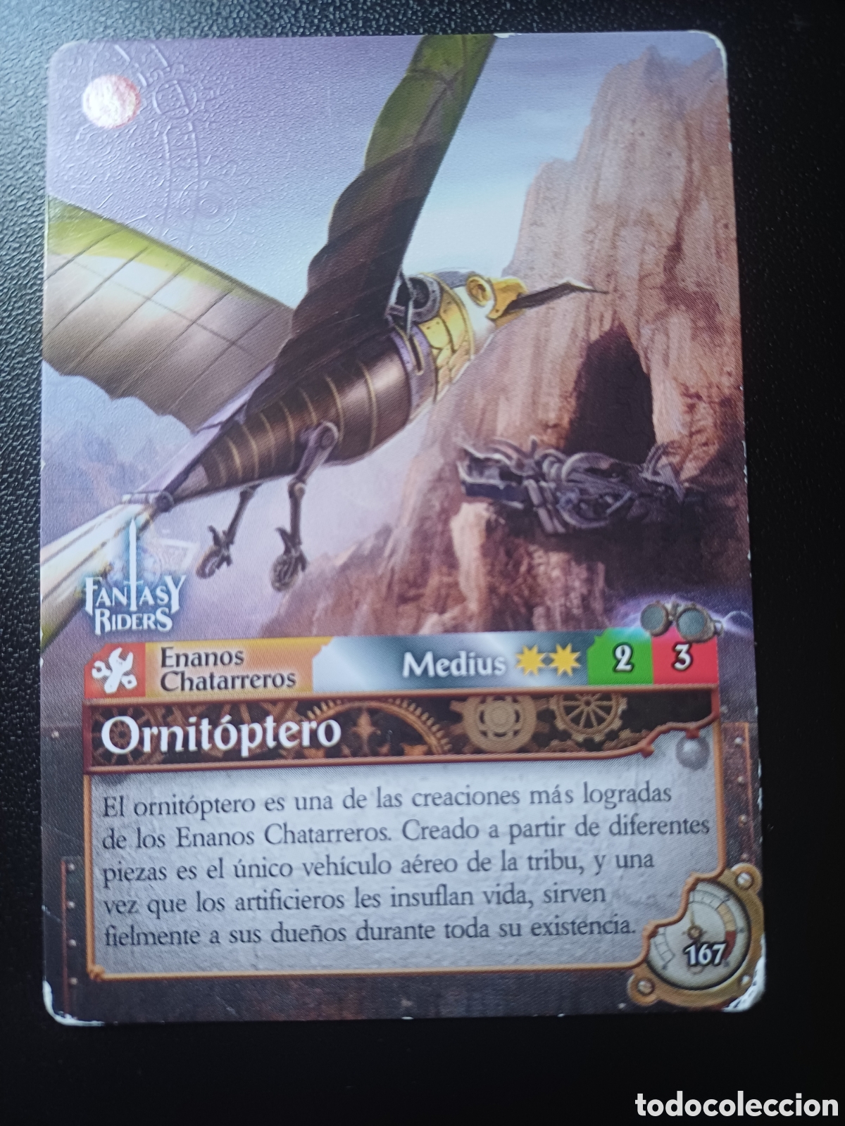 Trading Cards: #167 ORNITOPTERO MEDIUS PANINI FANTASY RIDER 2018