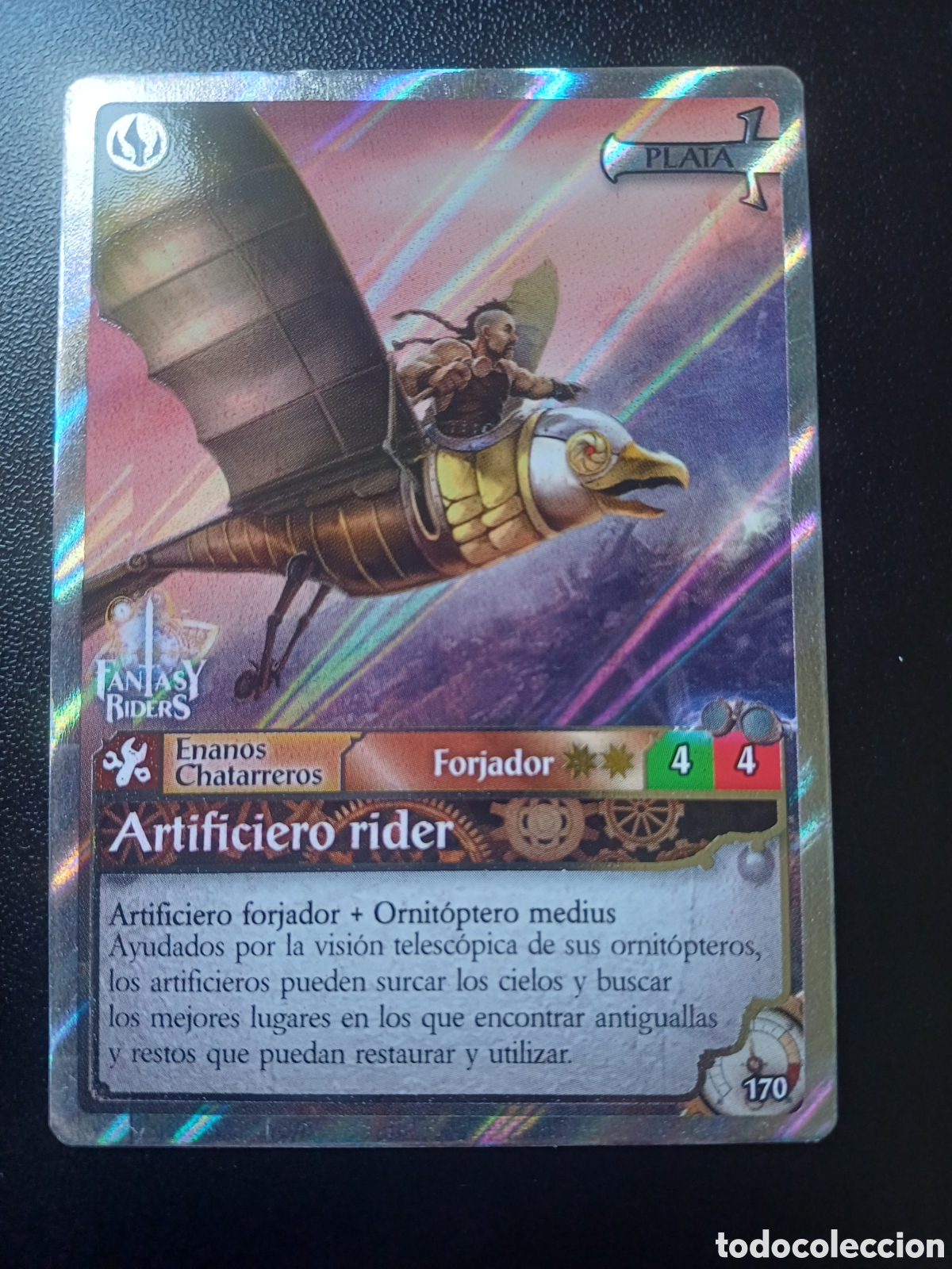 Trading Cards: #170 ARTIFICIERO RIDER PLATA PANINI FANTASY RIDER 2018