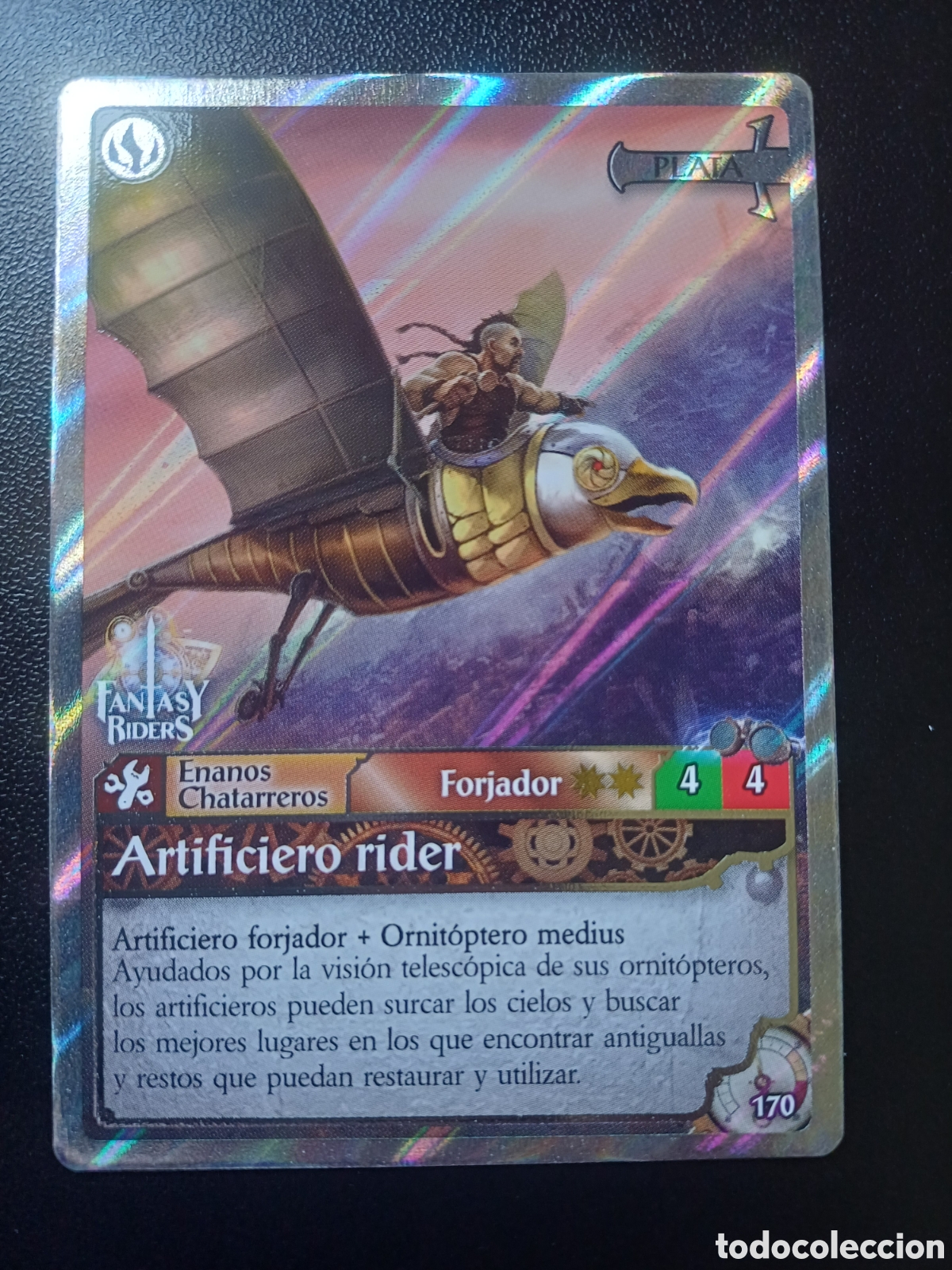 Trading Cards: #170 ARTIFICIERO RIDER PLATA PANINI FANTASY RIDER 2018