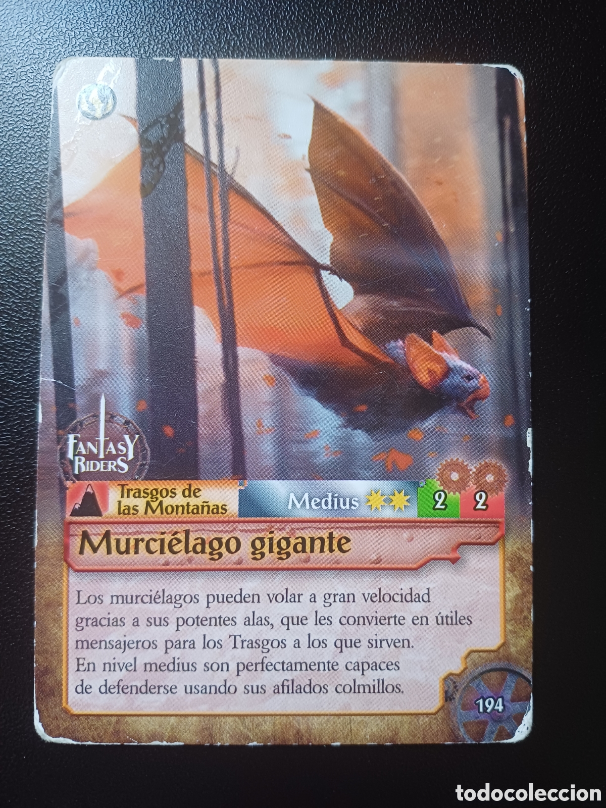 Cartes &agrave; &Eacute;changer: #194 MURCIELAGO GIGANTE MEDIUS PANINI FANTASY RIDER 2018