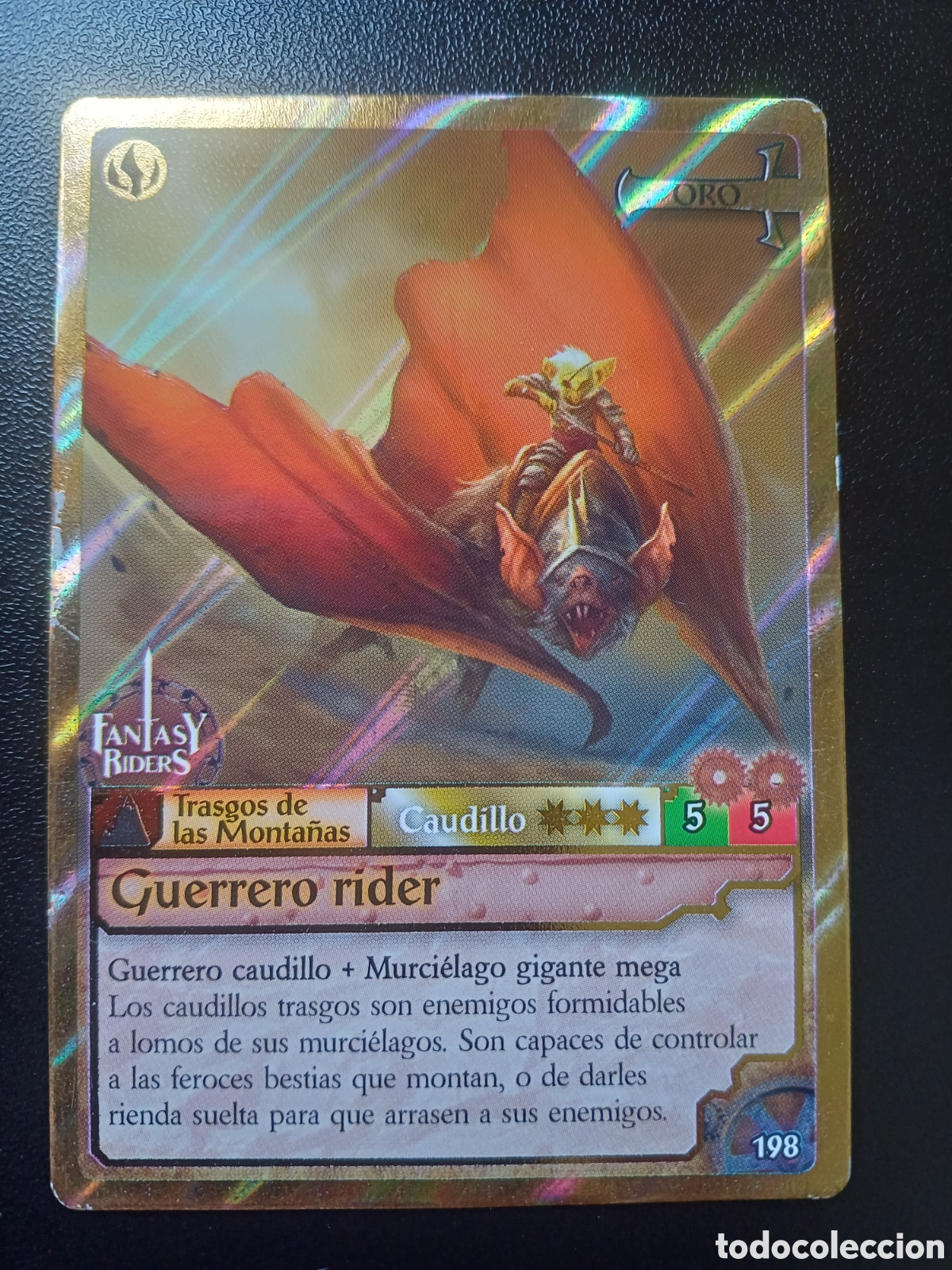 Cartes &agrave; &Eacute;changer: #198 GUERRERO RIDER ORO PANINI FANTASY RIDER 2018