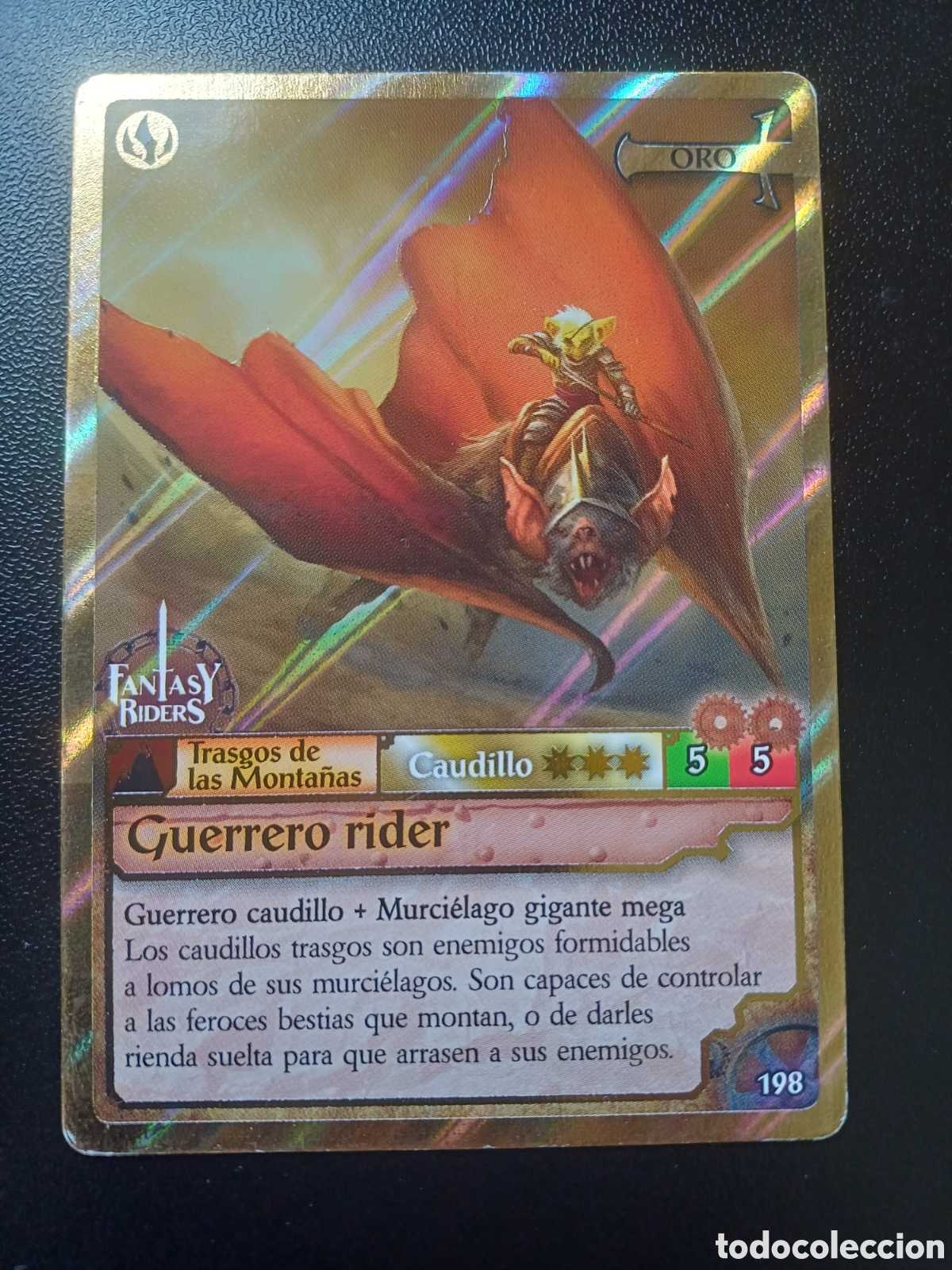 Cartes &agrave; &Eacute;changer: #198 GUERRERO RIDER ORO PANINI FANTASY RIDER 2018