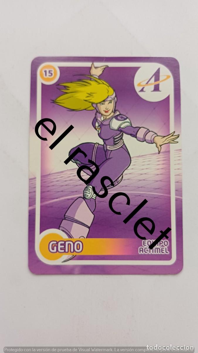 Trading Cards: CARTA/CROMO -DANONE ACTIMEL,GENO SOLDADO AIRE NUMERO 15
