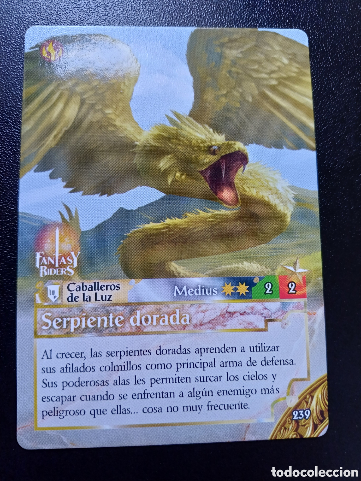 Trading Cards: #239 SERPIENTE DORADA PANINI FANTASY RIDER 2018