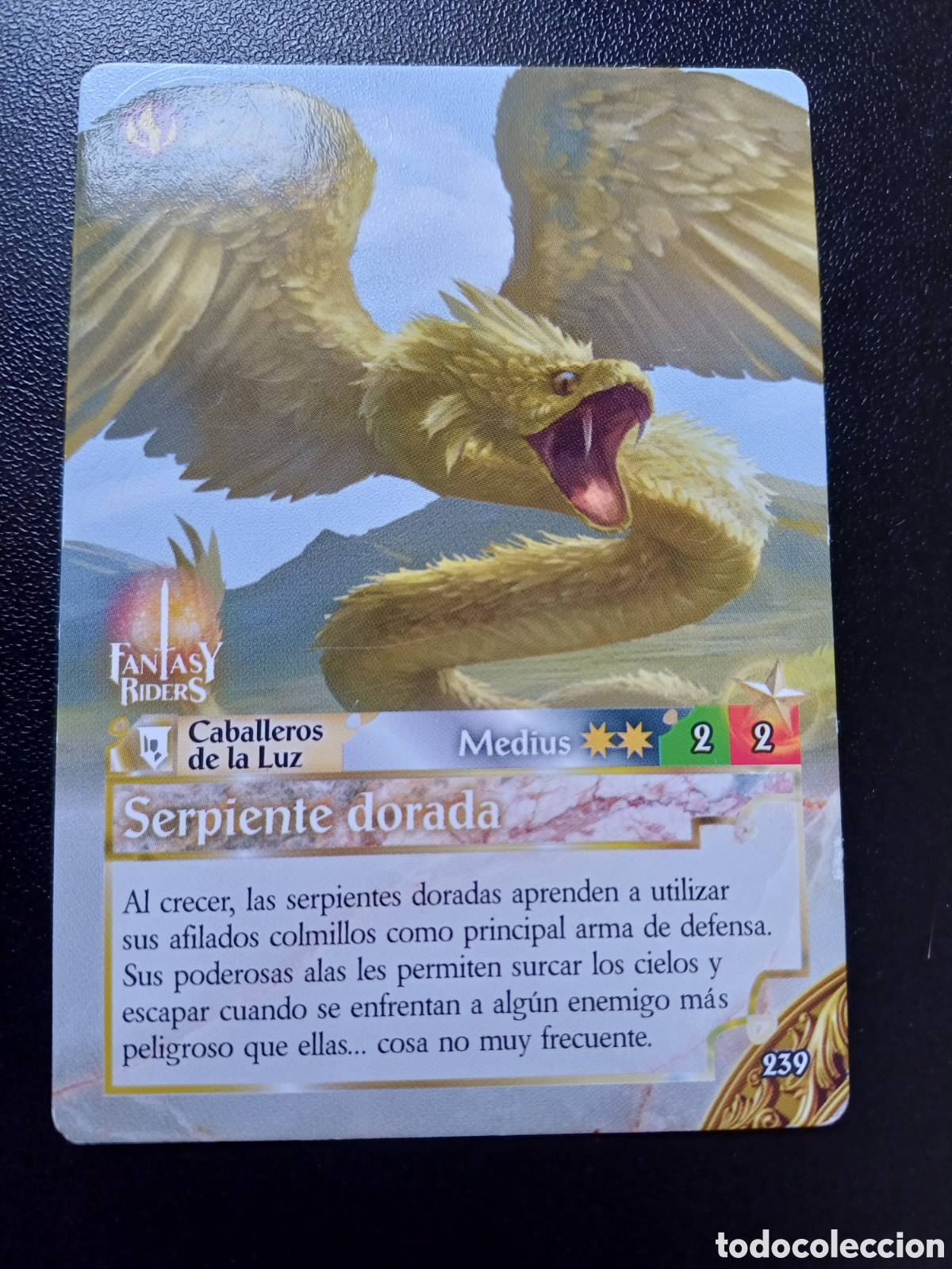 Trading Cards: #239 SERPIENTE DORADA PANINI FANTASY RIDER 2018