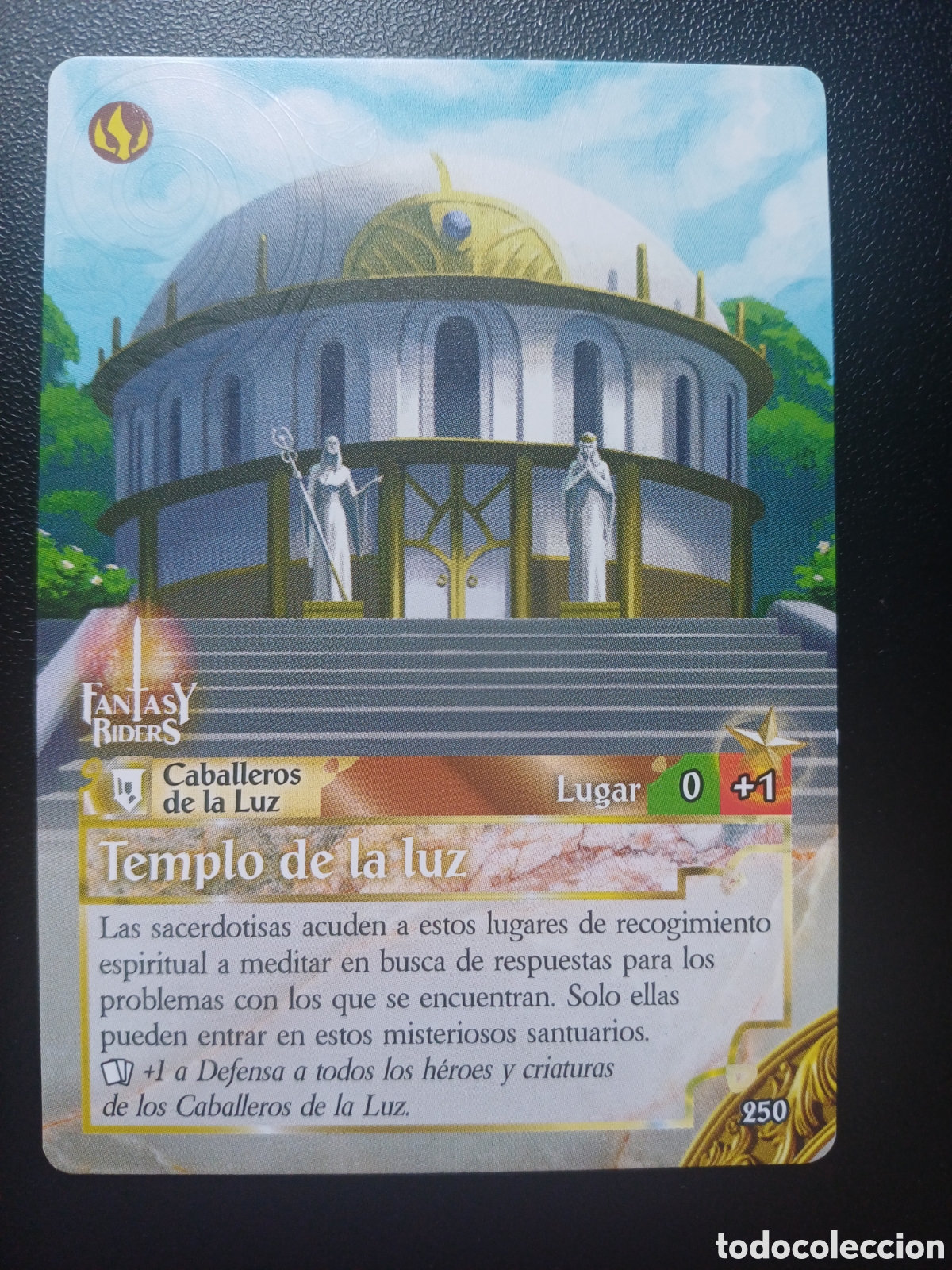 Trading Cards: #250 TEMPLO DE LA LUZ PANINI FANTASY RIDER 2018