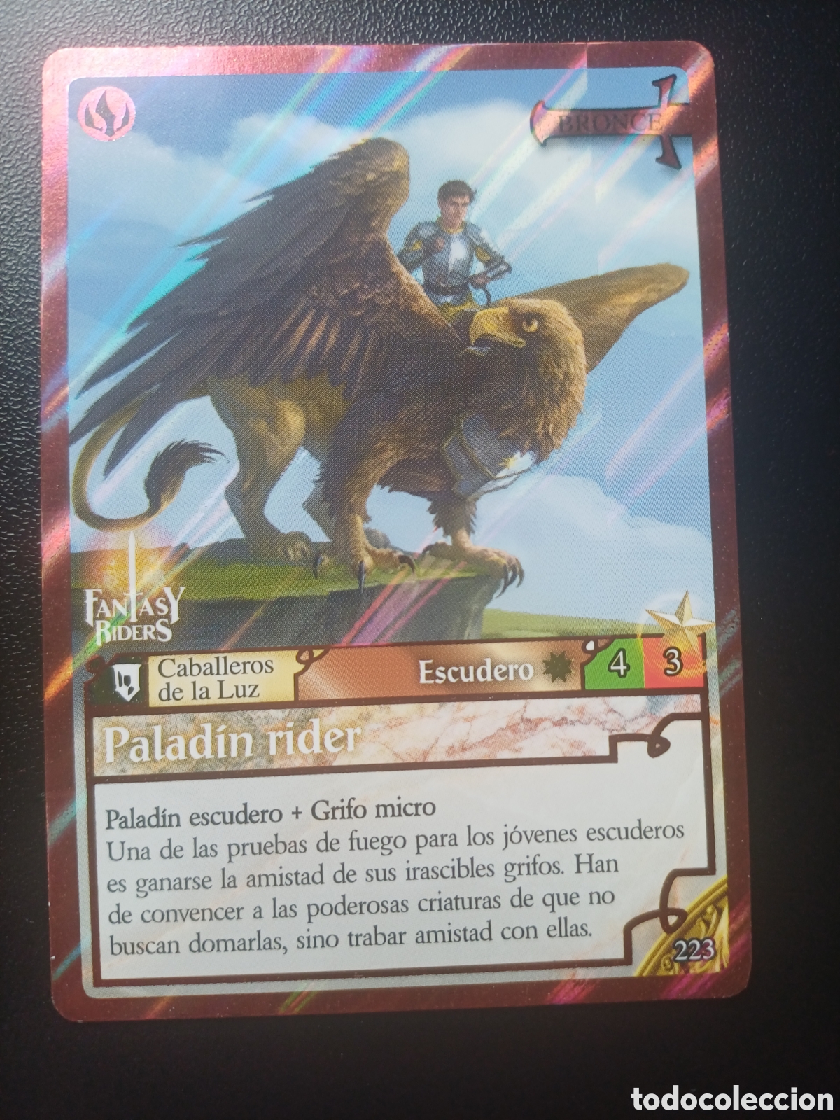 Trading cards: #223 PALADIN RIDER BRONCE PANINI FANTASY RIDER 2018