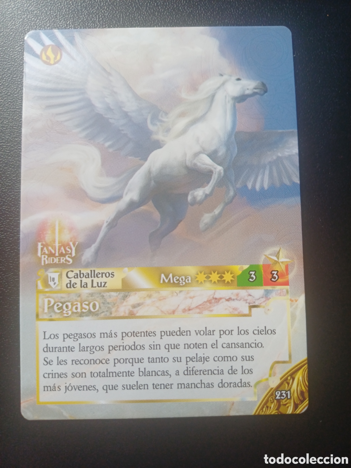 Trading cards: #231 PEGASO MEGA PANINI FANTASY RIDER 2018
