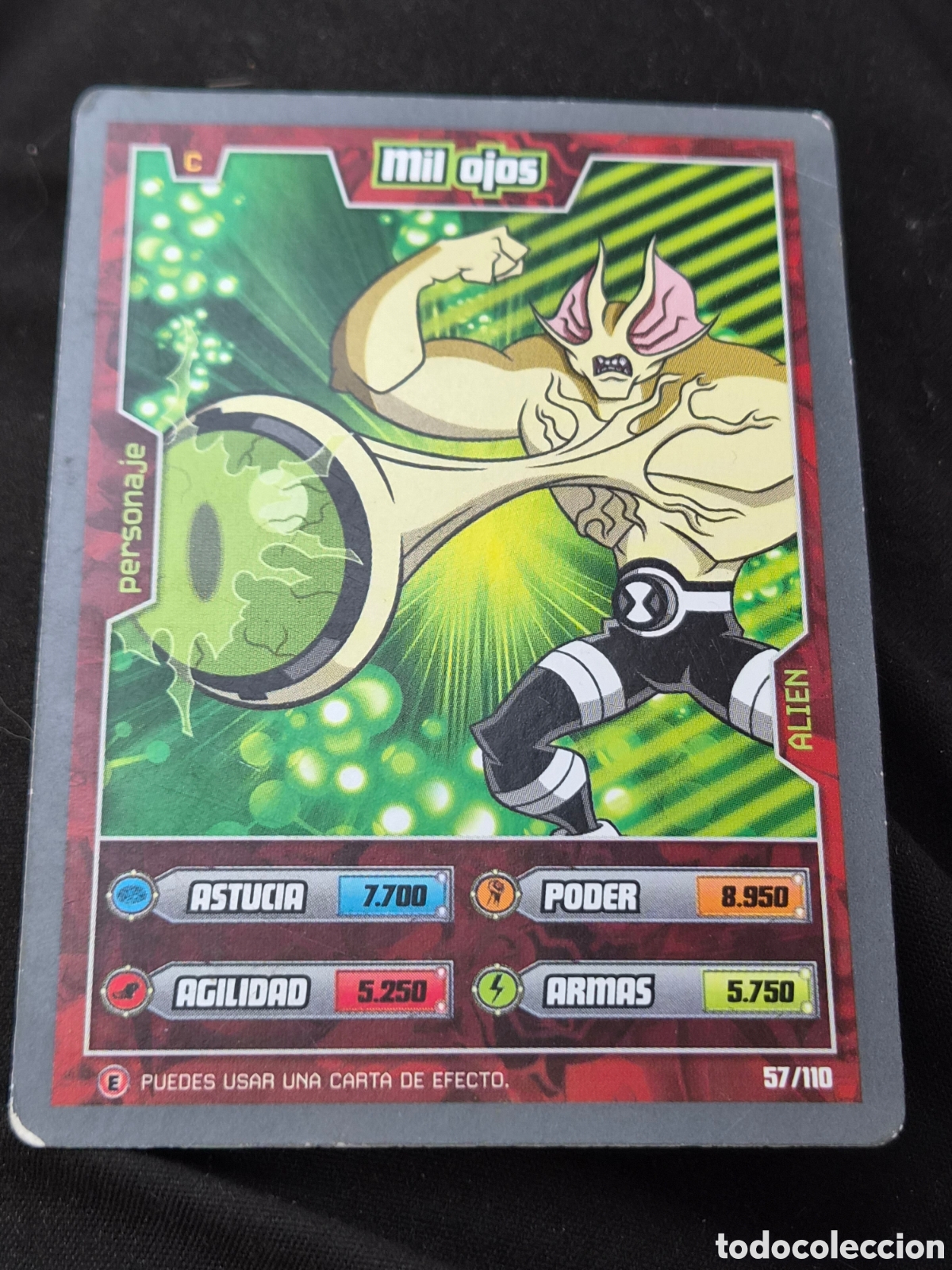 Trading Cards: 57 - MIL OJOS , BEN 10 ALIEN ADVENTURES