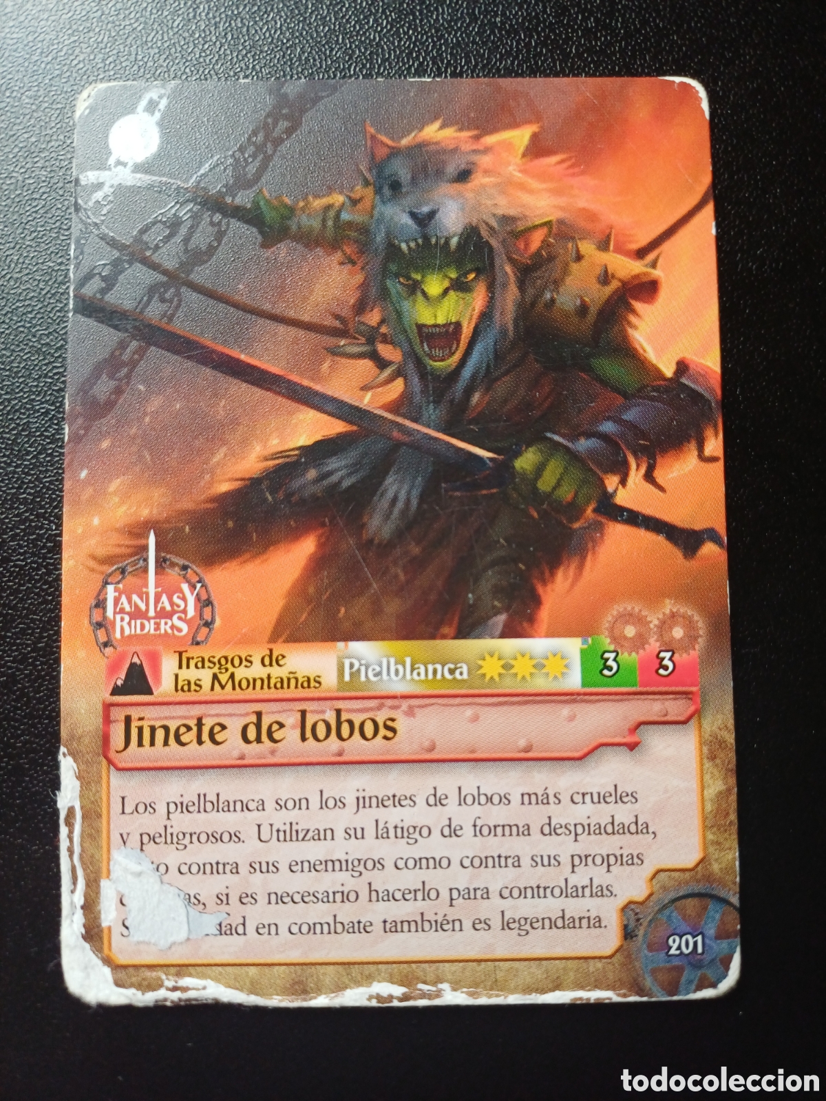 Trading cards: #201 JINETE DE LOBOS PANINI FANTASY RIDER 2018