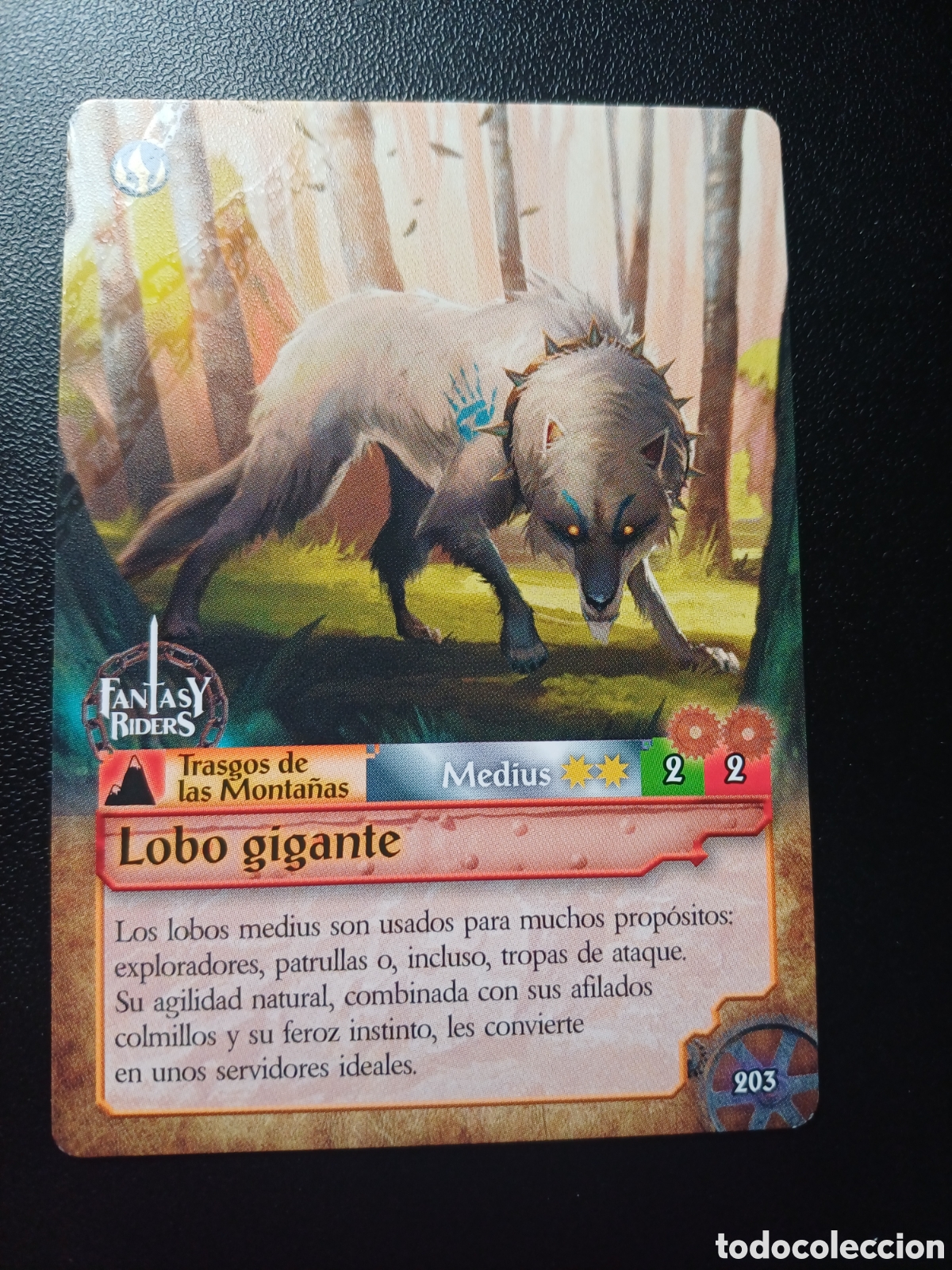 Trading cards: #203 LOBO GIGANTE MEDIUS PANINI FANTASY RIDER 2018