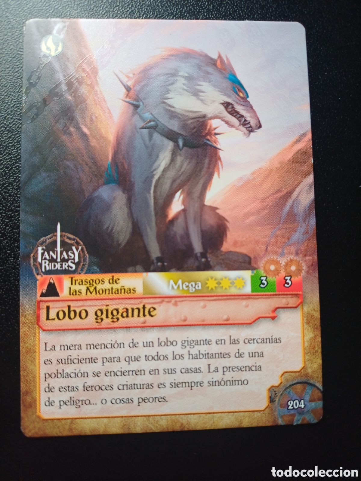 Trading cards: #204 LOBO GIGANTE MEGA PANINI FANTASY RIDER 2018
