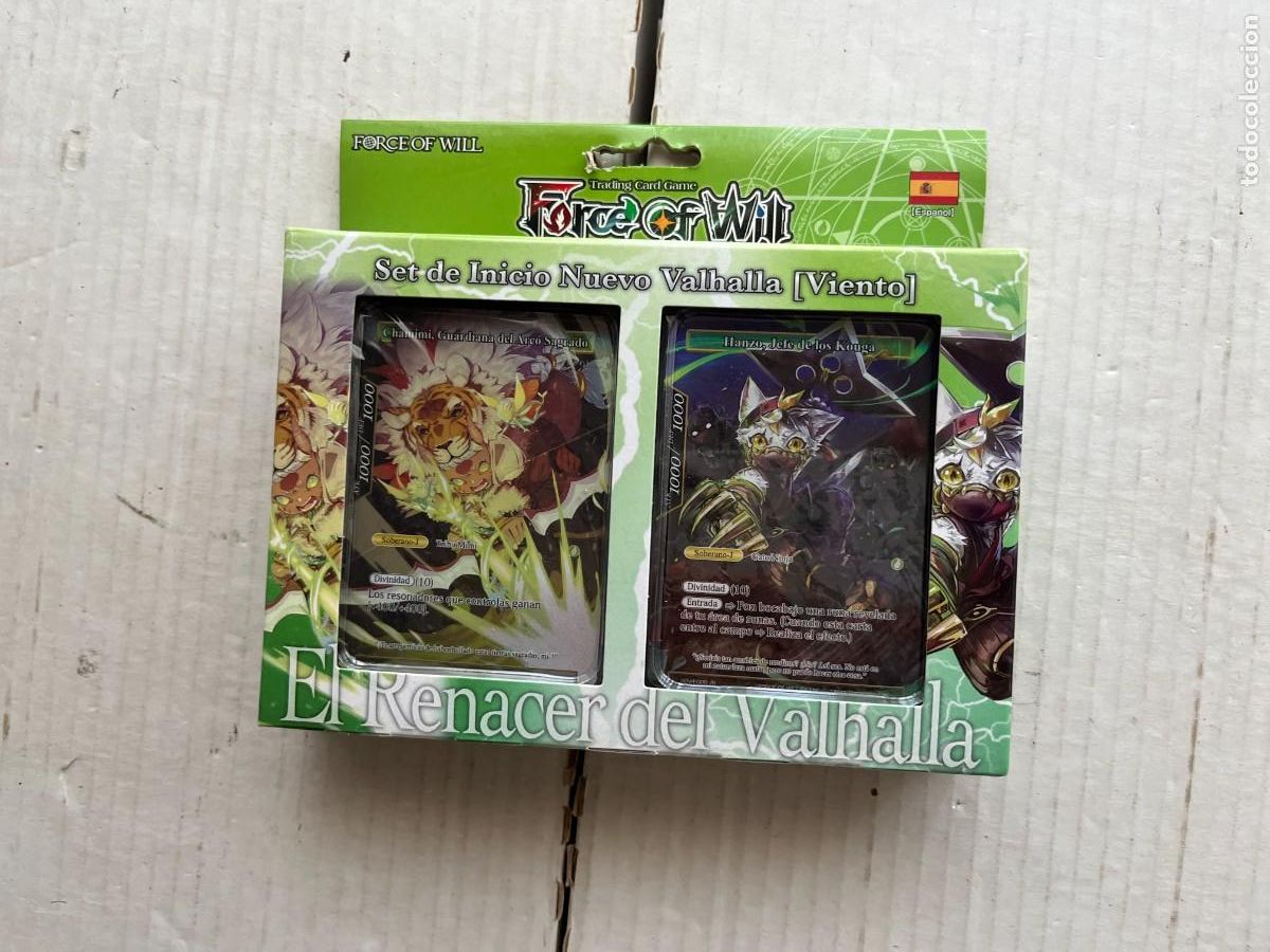 Trading Cards: FORCE OF WILL SET DE INICIO VALHALLA VIENTO - TCG KREATEN 2 BARAJAS