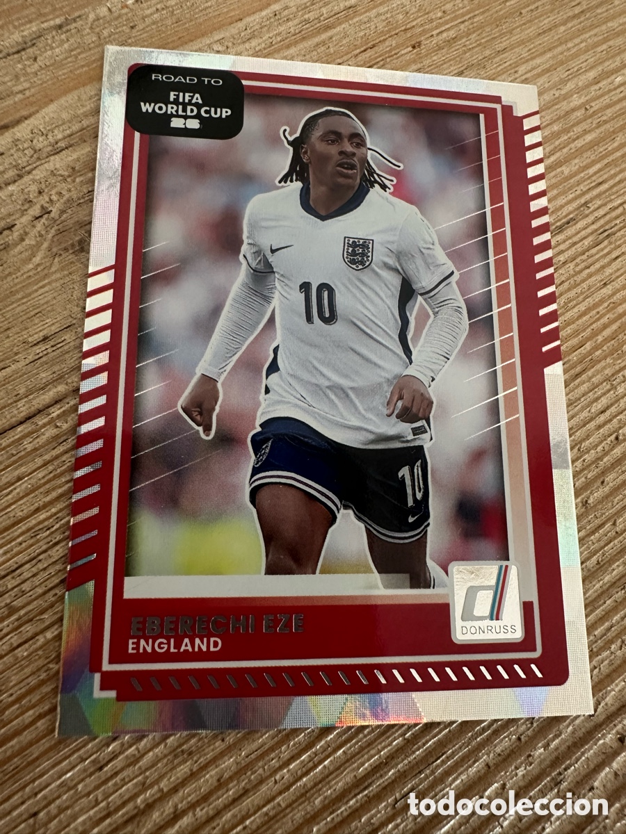 Trading Cards: EBERECHI EZE INGLATERRA 68 PARALLEL DONRUSS ROAD TO WORLD CUP 2026 USA CAN MEX MUNDIAL 26 PANINI
