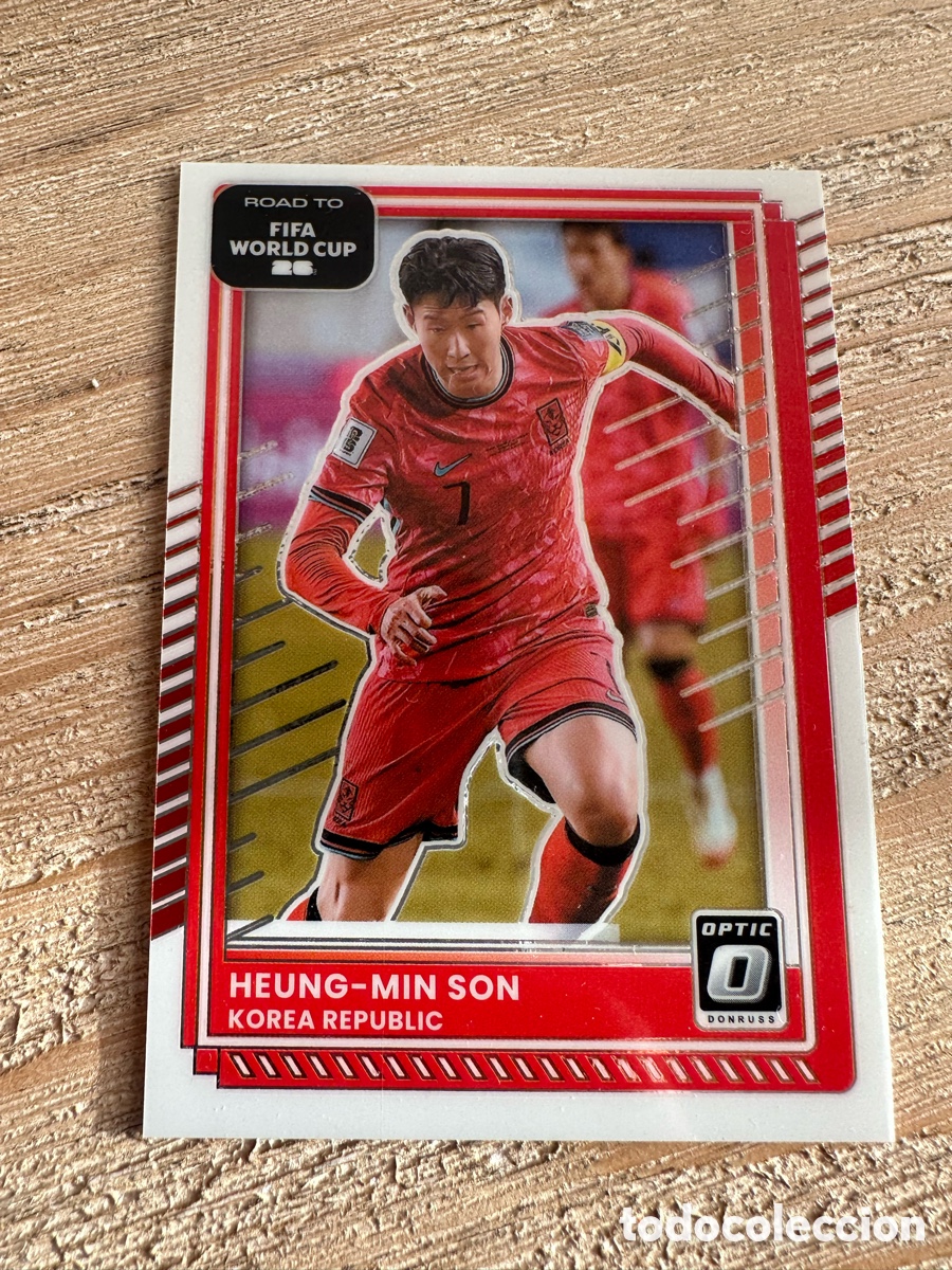 Trading Cards: HEUNG-MIN SON KOREA 102 OPTIC PARALLEL DONRUSS ROAD TO WORLD CUP 2026 USA CAN MEX MUNDIAL 26 PANINI