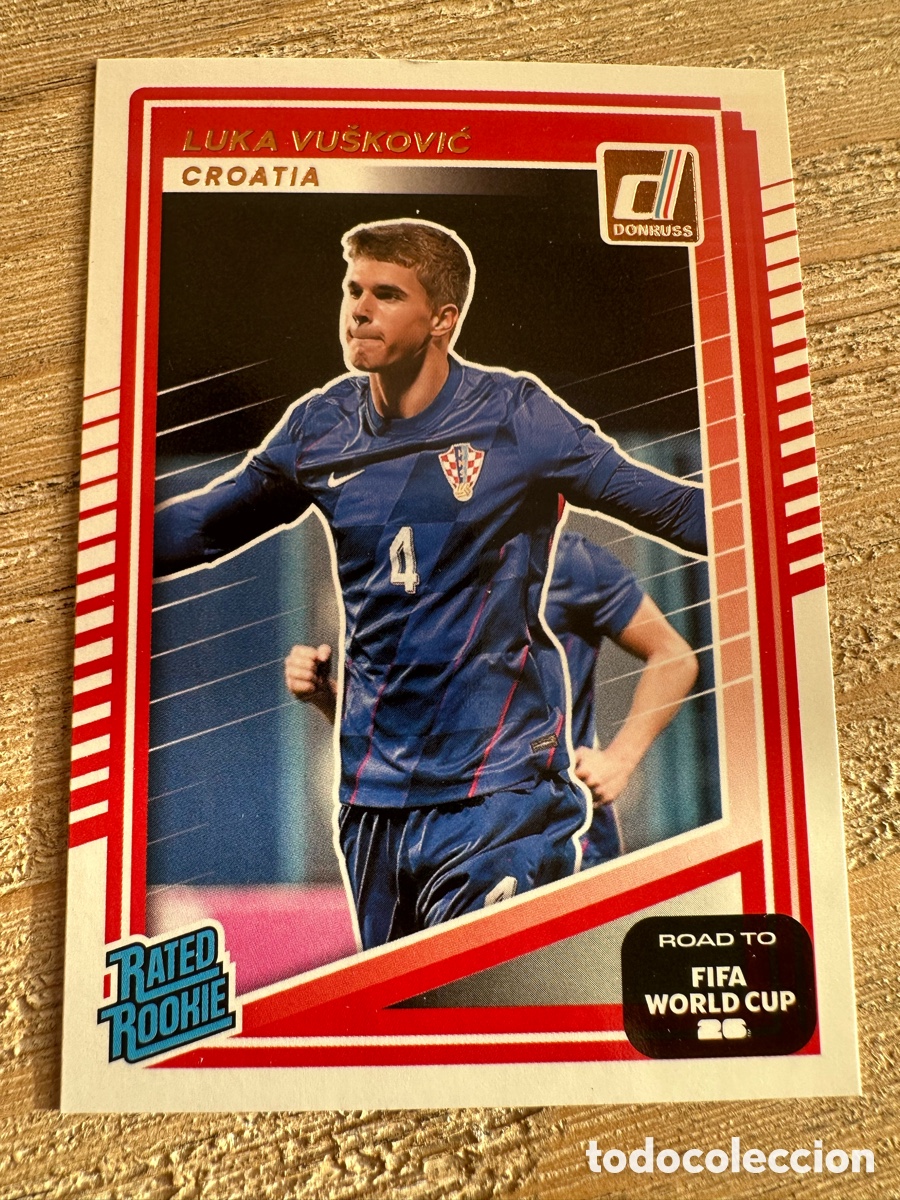Trading Cards: LUKA VUSKOVIC CROACIA 215 RATED ROOKIE DONRUSS ROAD TO WORLD CUP 2026 USA CAN MEX MUNDIAL 26 PANINI
