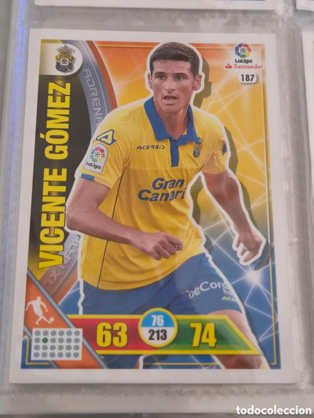 Trading Cards: 187 - VICENTE GOMEZ, LAS PALMAS ADRENALYN 2016 2017