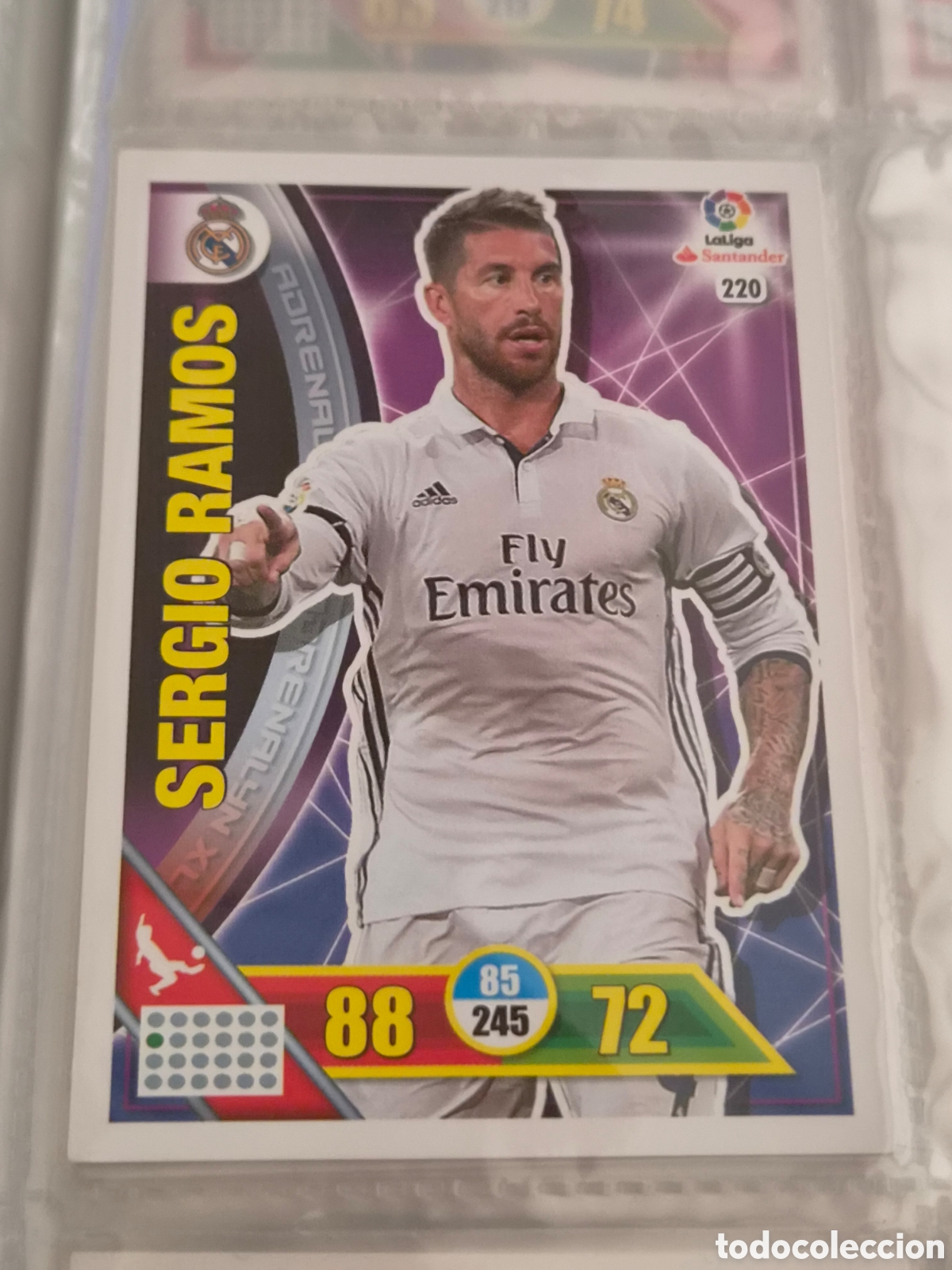 Trading Cards: 220 - SERGIO RAMOS, REAL MADRID ADRENALYN 2016 2017