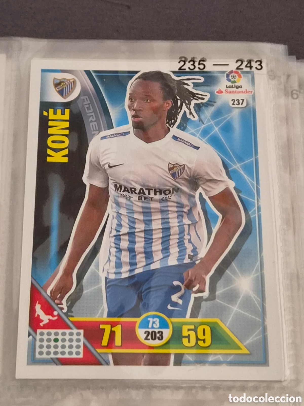 Trading Cards: 237 - KON&Eacute; , M&Aacute;LAGA ADRENALYN 2016 2017
