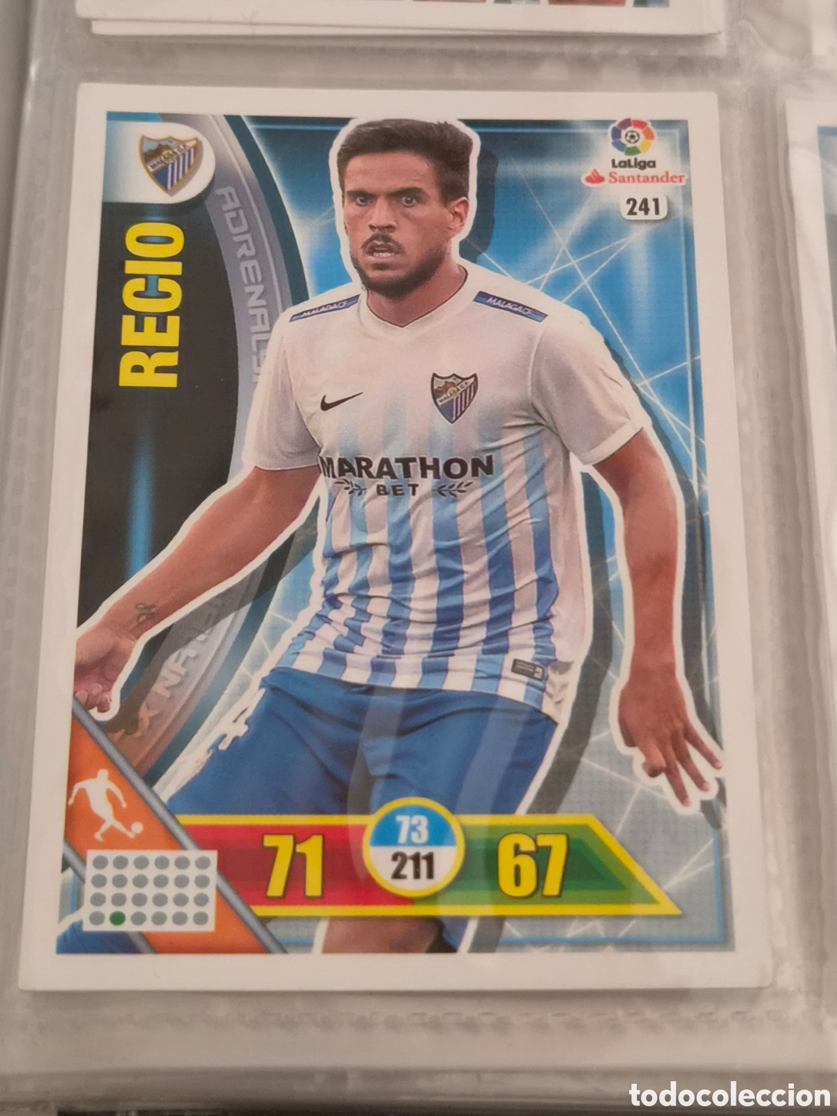 Trading Cards: 241 - RECIO , M&Aacute;LAGA ADRENALYN 2016 2017