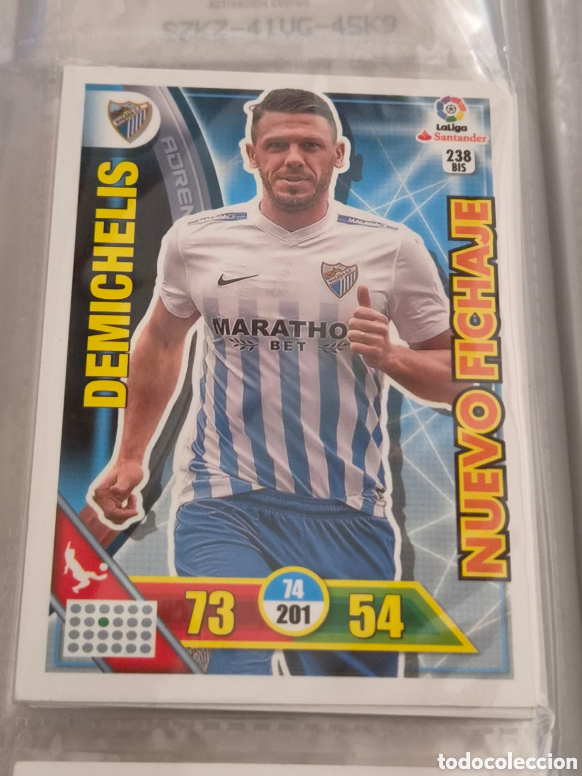Trading Cards: 238 BIS - DEMICHELIS , M&Aacute;LAGA NUEVO FICHAJE ADRENALYN 2016 2017