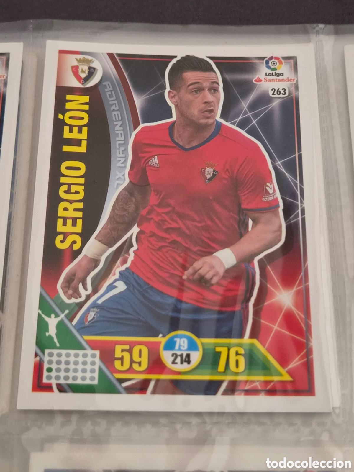 Trading Cards: 263 - SERGIO LE&Oacute;N, OSASUNA ADRENALYN 2016 2017