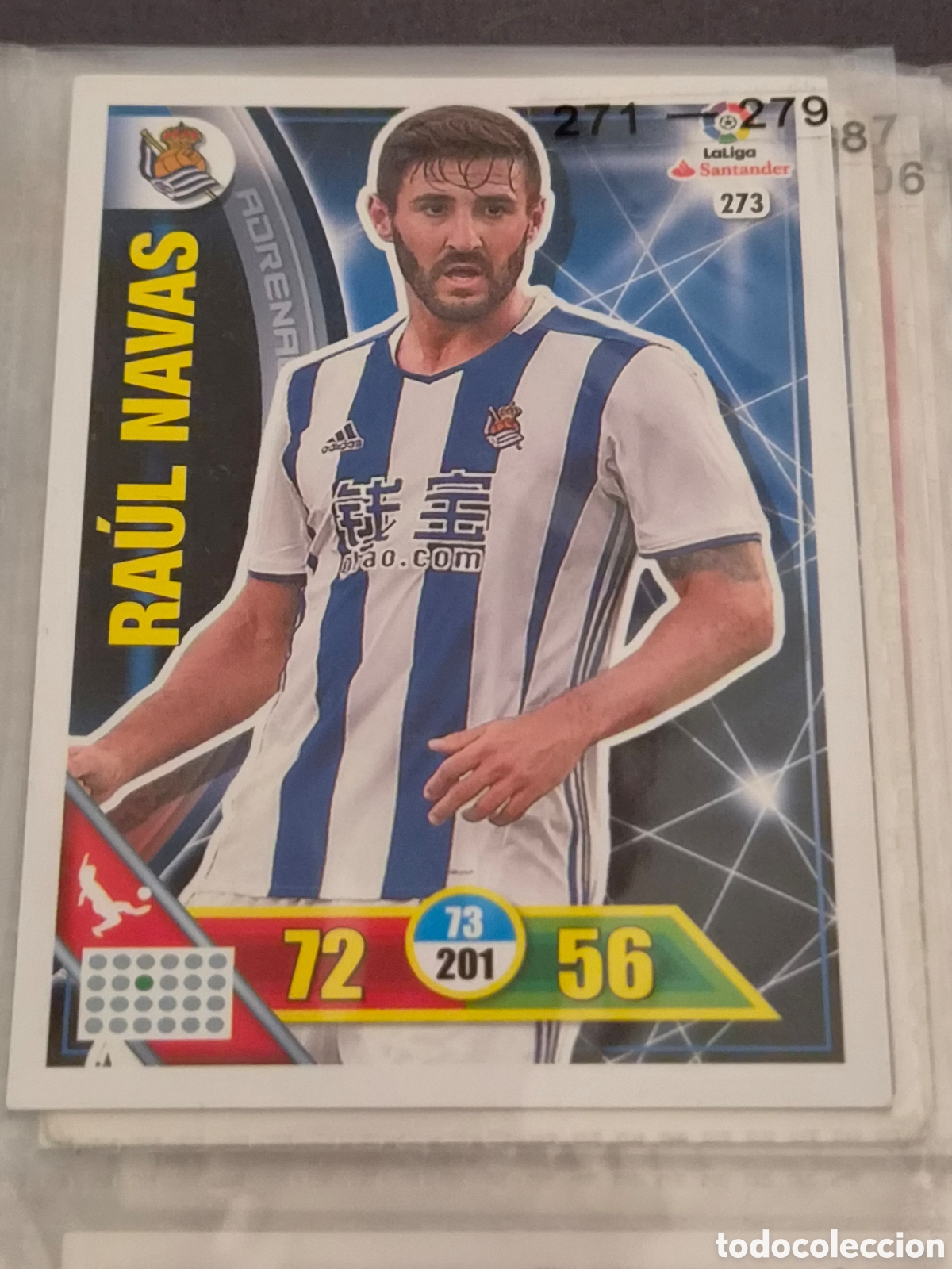 Trading Cards: 273 - RAUL NAVAS , REAL SOCIEDAD ADRENALYN 2016 2017