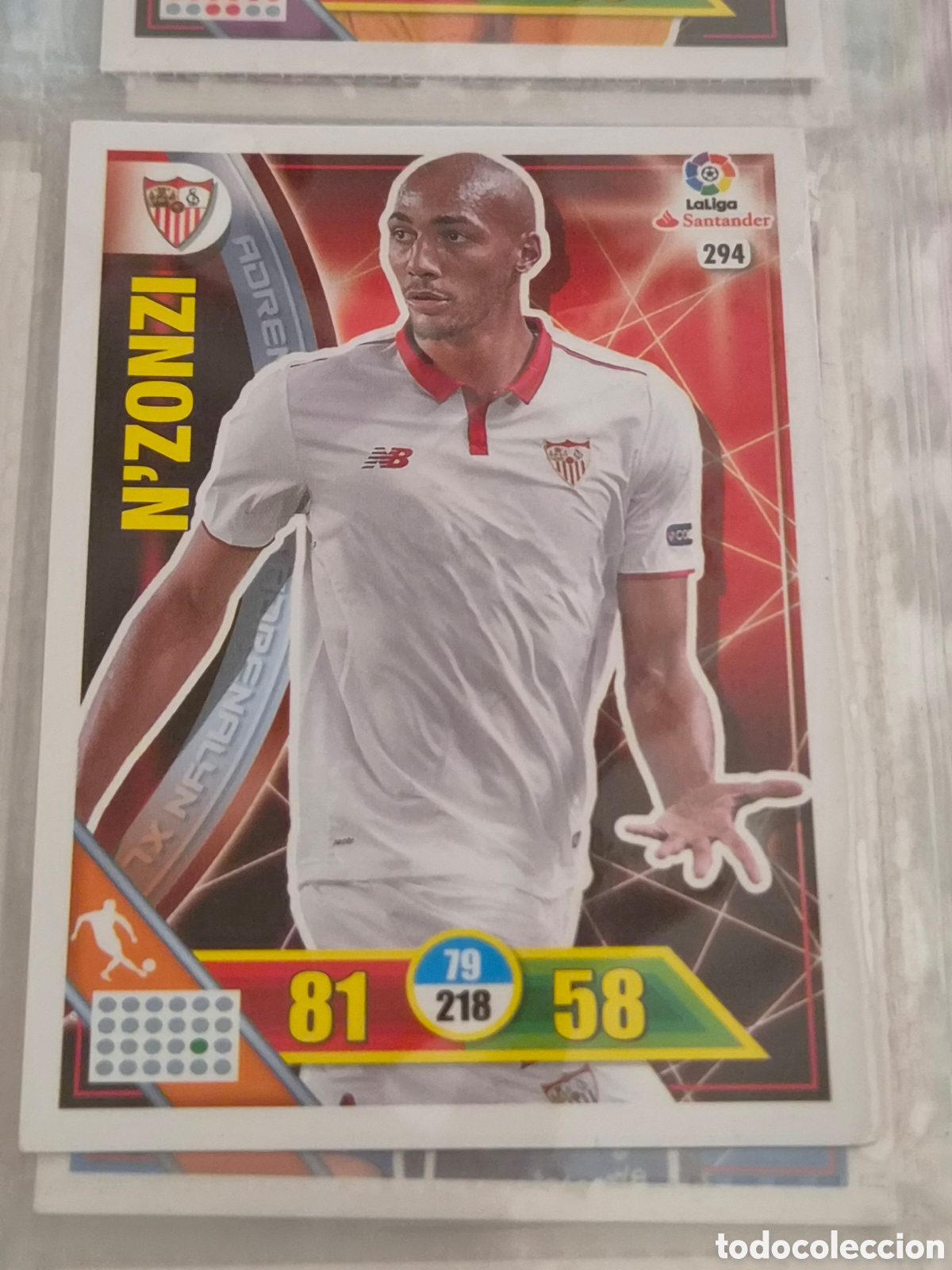 Trading Cards: 294 - N'ZONZI , SEVILLA ADRENALYN 2016 2017