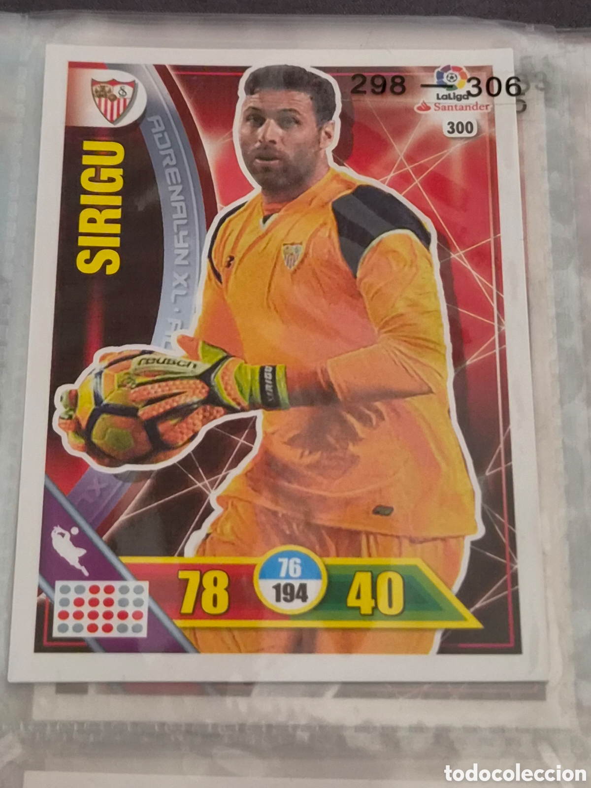Trading Cards: 300 - SIRIGU , SEVILLA ADRENALYN 2016 2017