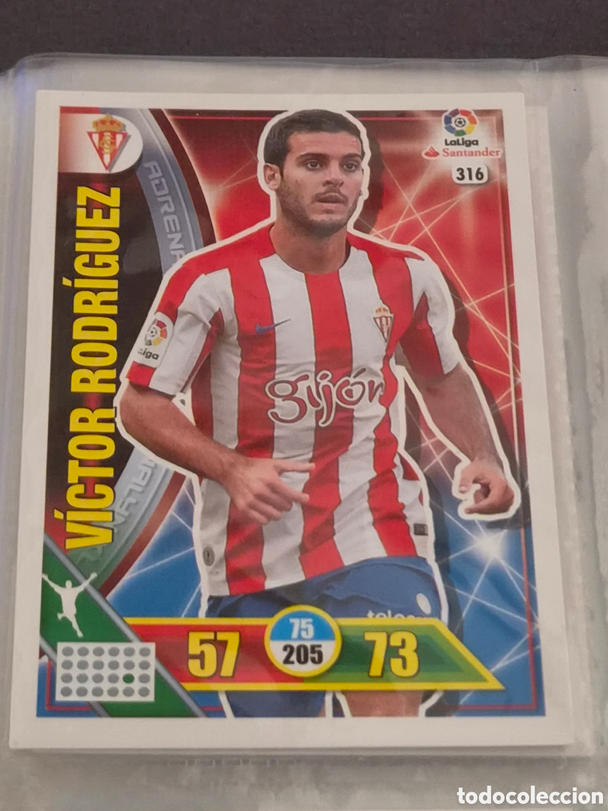 Trading Cards: 316 - VICTOR RODR&Iacute;GUEZ , SPORTING ADRENALYN 2016 2017