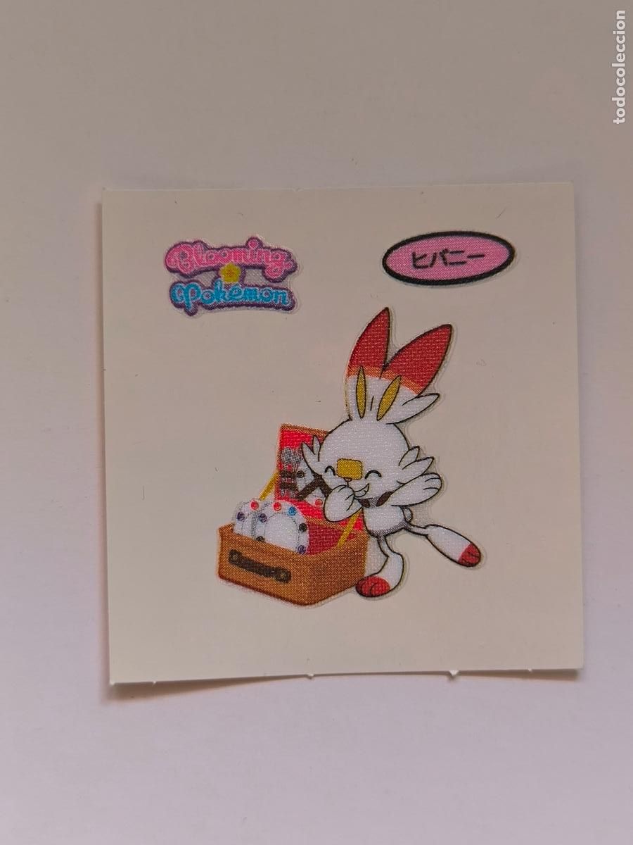Trading Cards: POKEMON DAIICHI PAN - SCORBUNNY BLOOMING - DECO CHARA BREAD STICKER / SEAL - ORIGINAL JAPON (&Ntilde;7C7)
